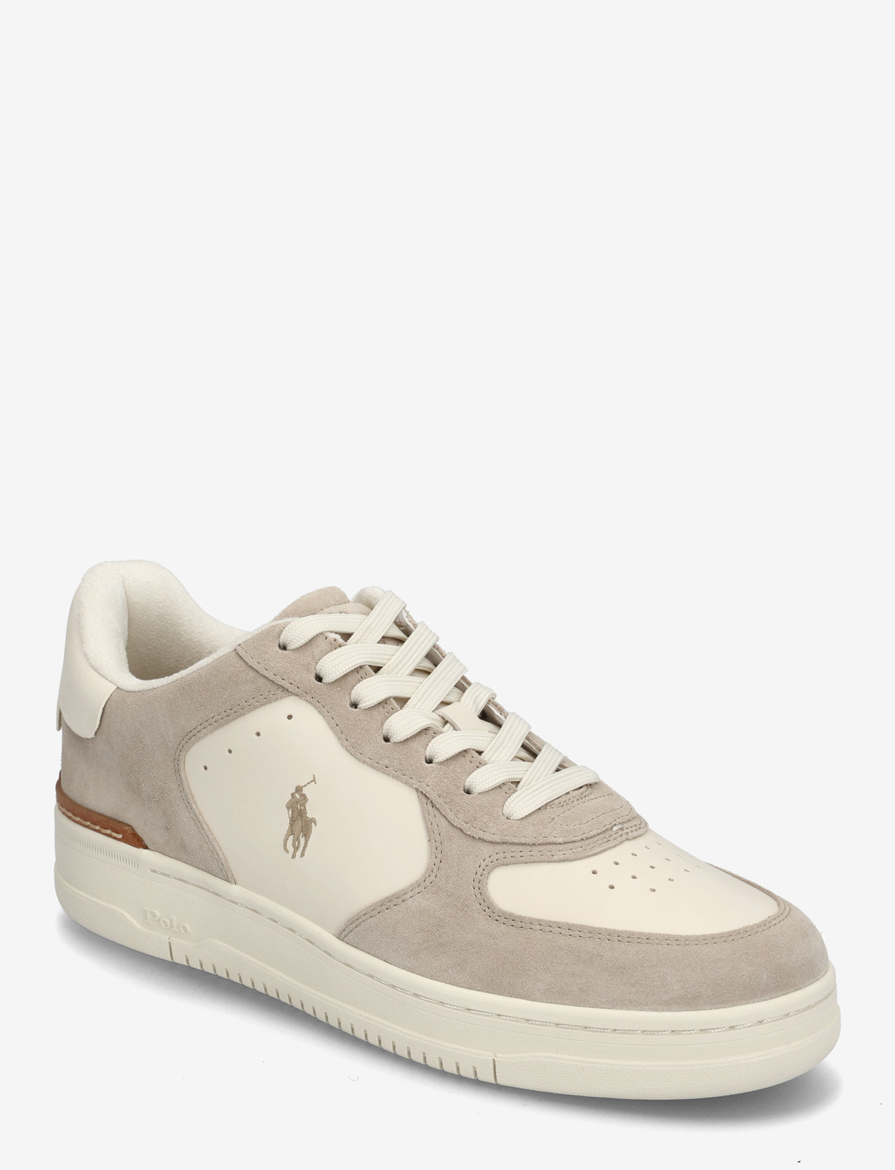 Polo Ralph Lauren - Masters Court Leather-Suede Sneaker - niedriger schnitt - milkshake/ecru - 0