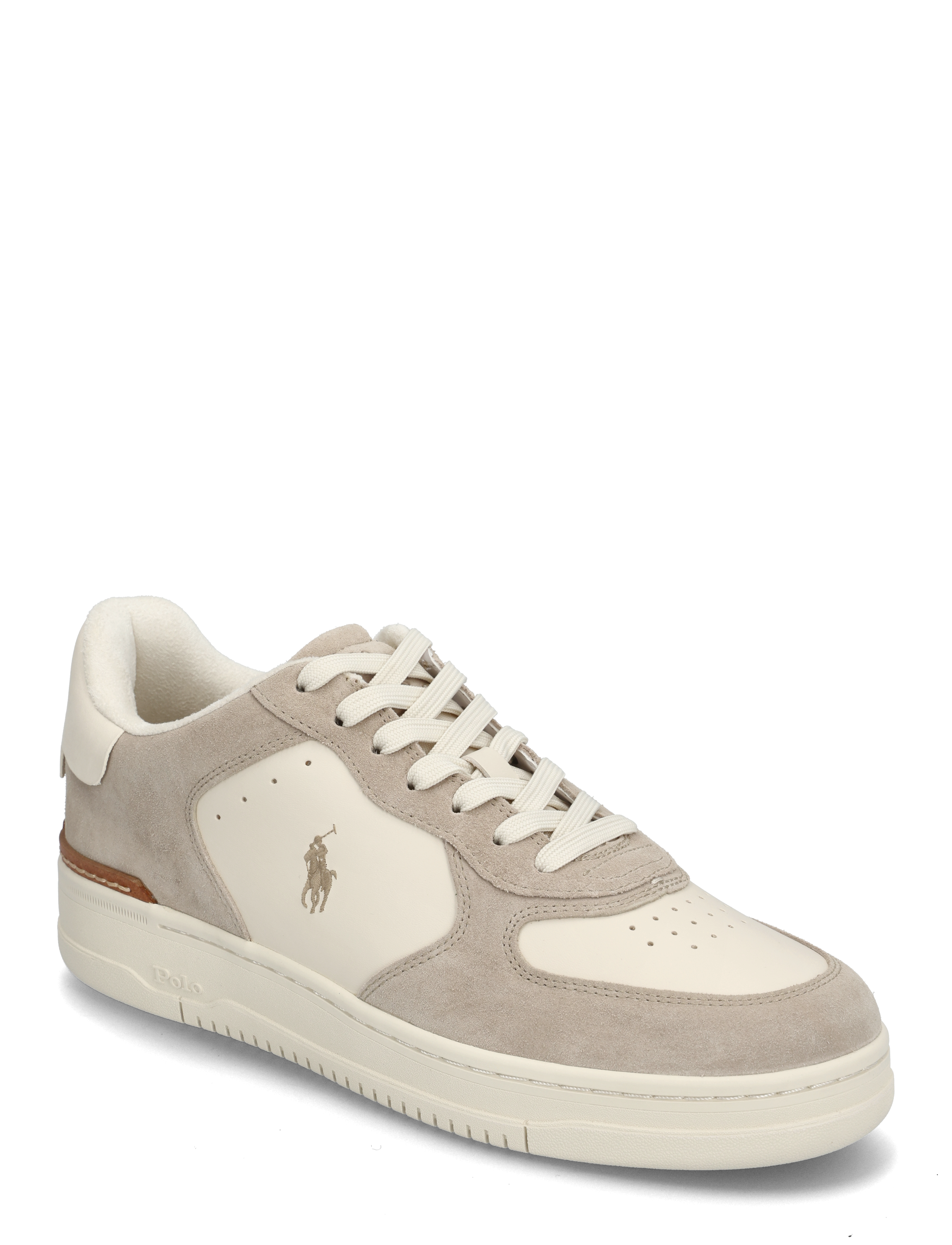 Masters Court Leather-Suede Sneaker - MILKSHAKE/ECRU