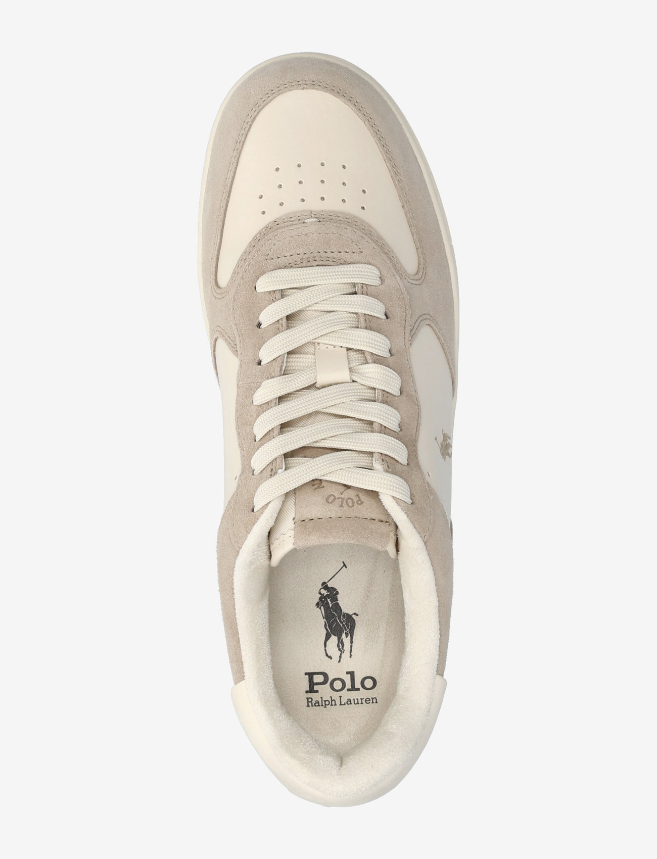 Polo Ralph Lauren - Masters Court Leather-Suede Sneaker - niedriger schnitt - milkshake/ecru - 3