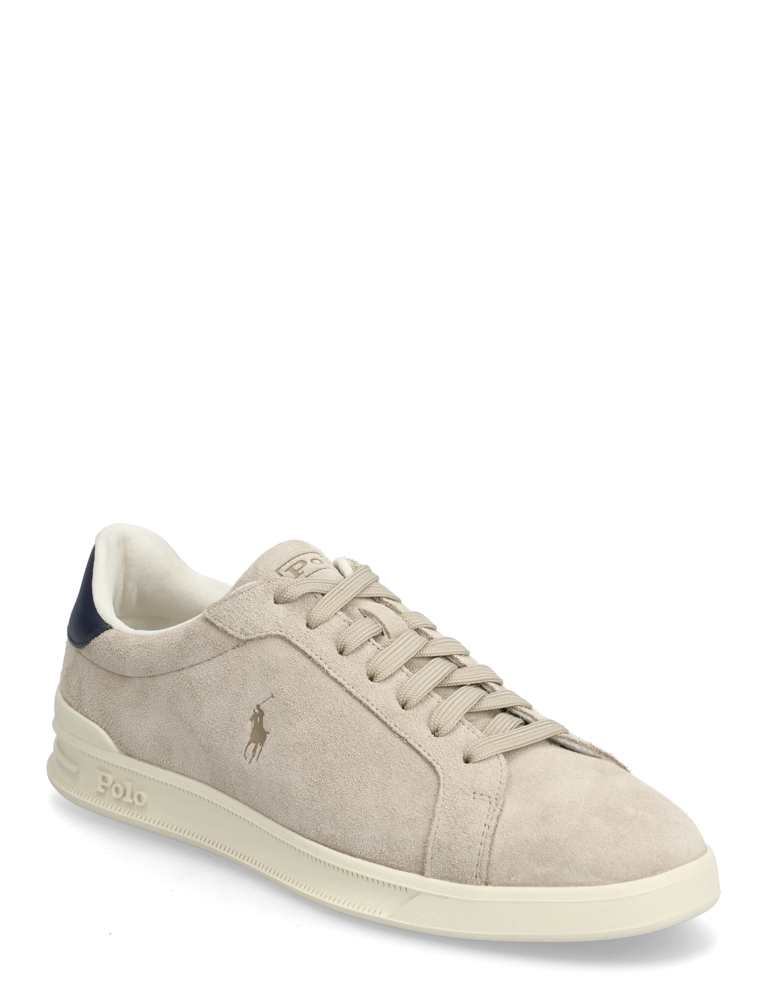 Polo Ralph Lauren Heritage Court II Suede Sneaker - Sneakers - MILKSHAKE/NAVY / navy