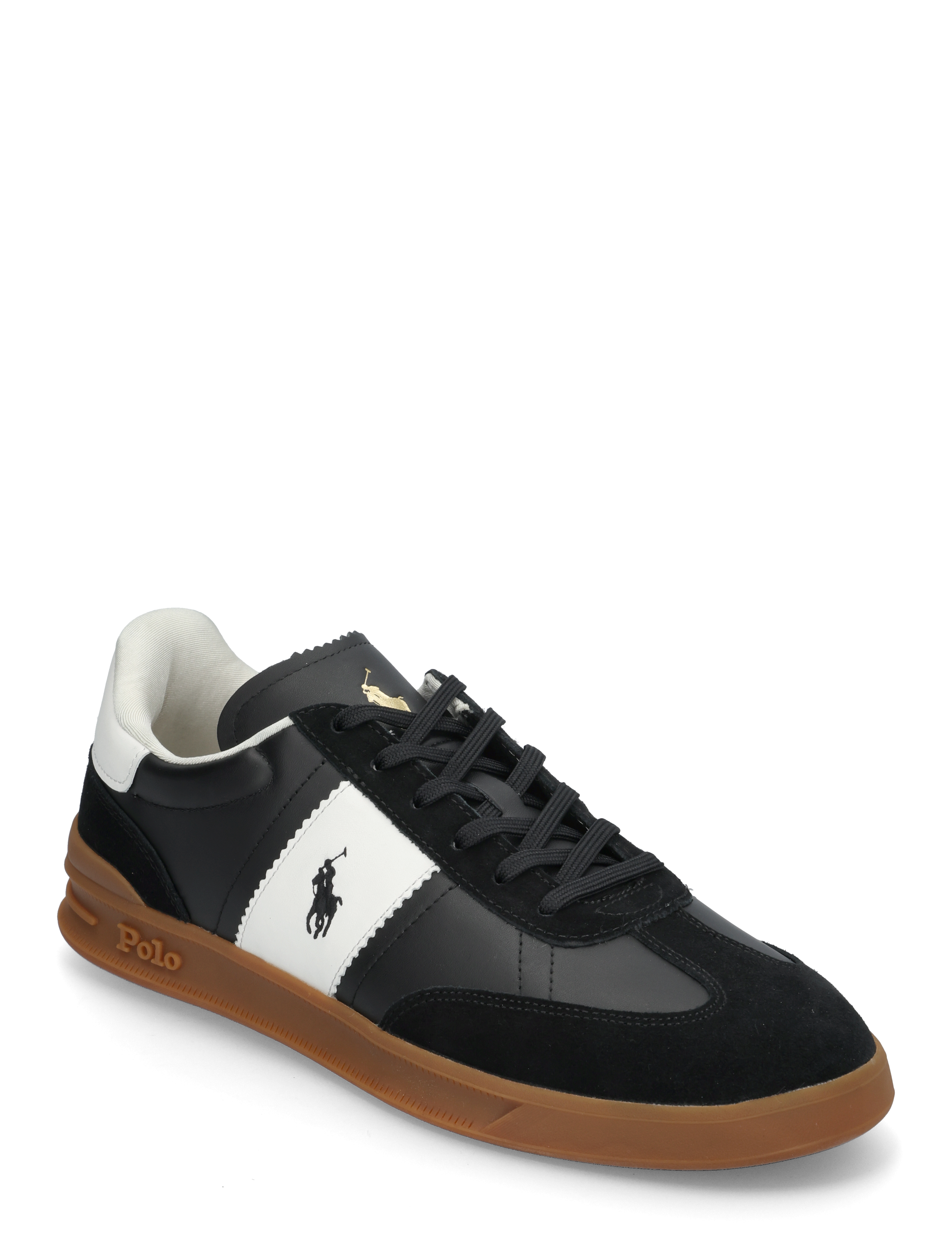 Polo Ralph Lauren Leather/Suede-Hrt Aera Pp-Sk-Ltl, Mænd, Lave Sneakers, Sort, Str: 44