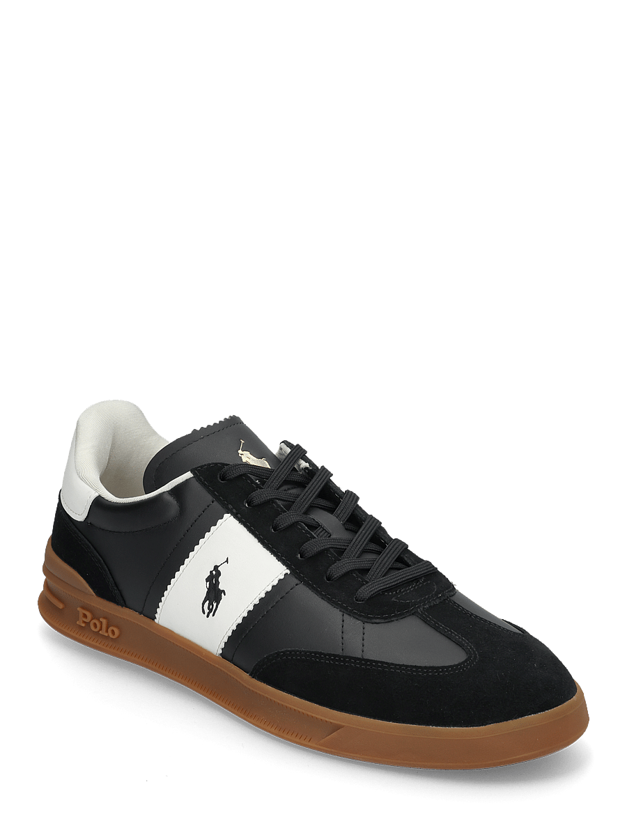 Polo Ralph Lauren - LEATHER/SUEDE-HRT AERA PP-SK-LTL - low-top sneaker - black/white - 0