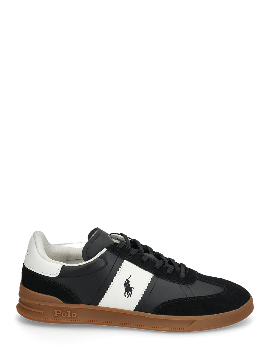 Polo Ralph Lauren - LEATHER/SUEDE-HRT AERA PP-SK-LTL - low-top sneaker - black/white - 1