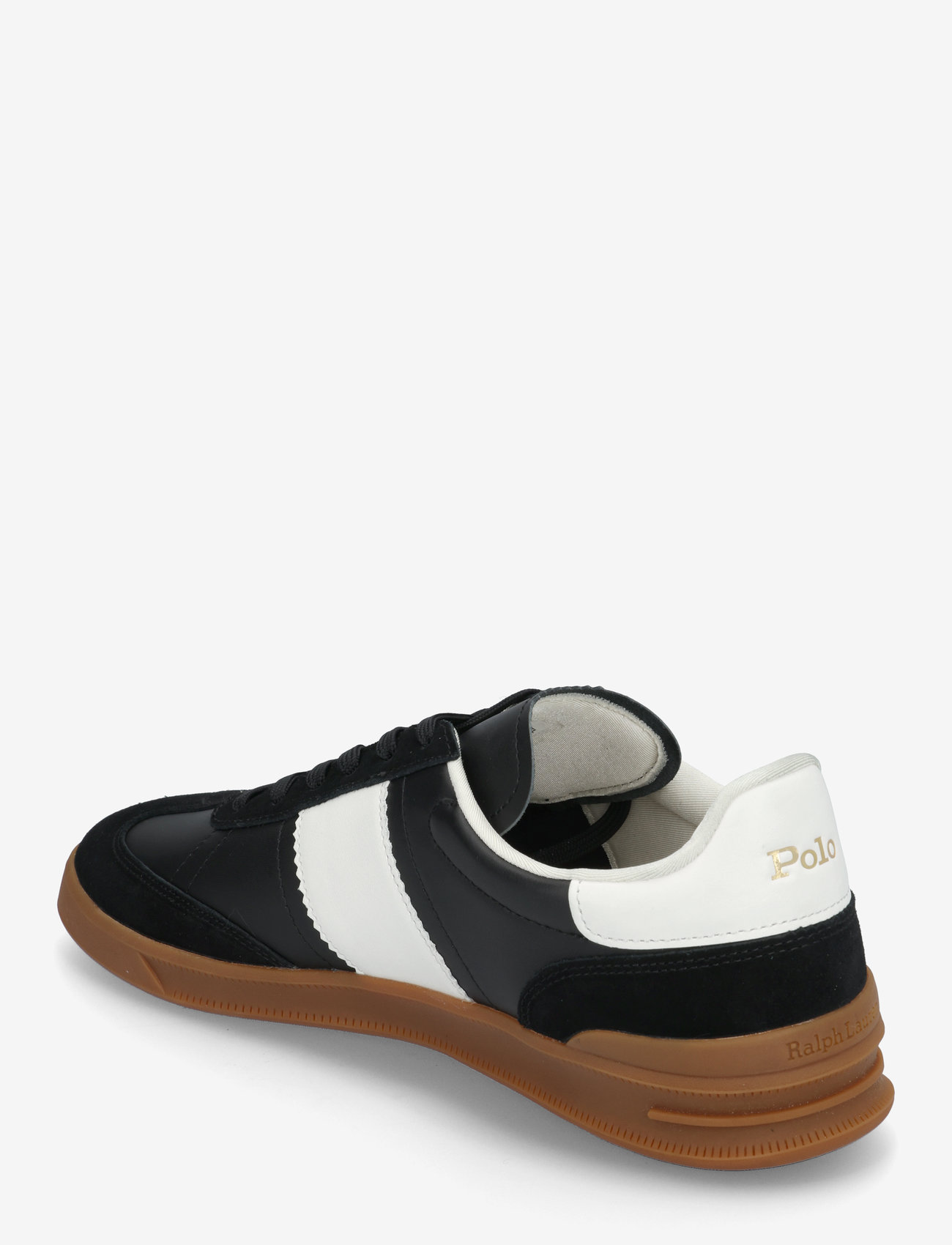 Polo Ralph Lauren - Heritage Aera Leather-Suede Sneaker - lave sneakers - black/white - 2