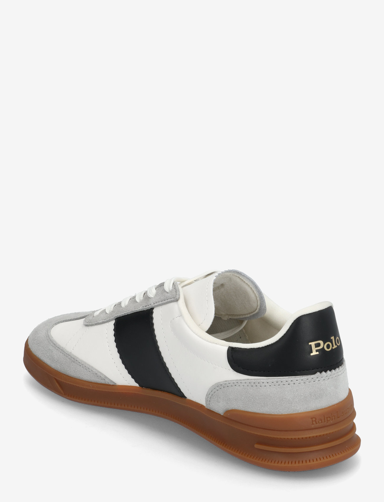 Polo Ralph Lauren - Heritage Aera Leather-Suede Sneaker - sneakers med lavt skaft - white/black/soft - 2