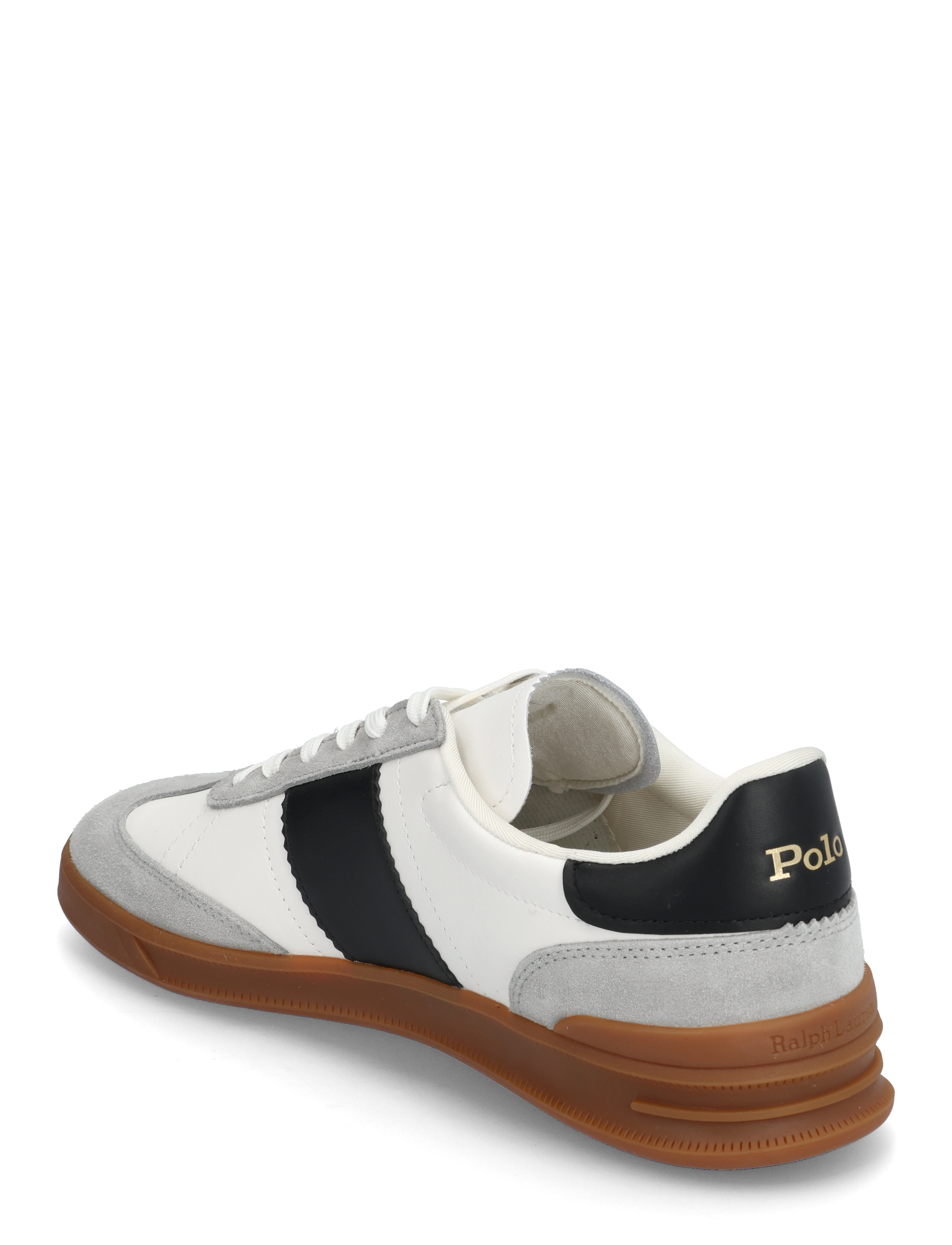 Polo Ralph Lauren - Heritage Aera Leather-Suede Sneaker - låga sneakers - white/black/soft - 2