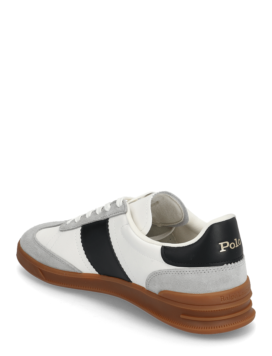 Polo Ralph Lauren - LEATHER/SUEDE-HRT AERA PP-SK-LTL - niedriger schnitt - white/black/soft - 2