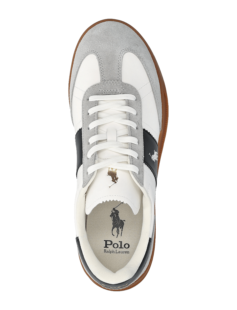 Polo Ralph Lauren - LEATHER/SUEDE-HRT AERA PP-SK-LTL - niedriger schnitt - white/black/soft - 3