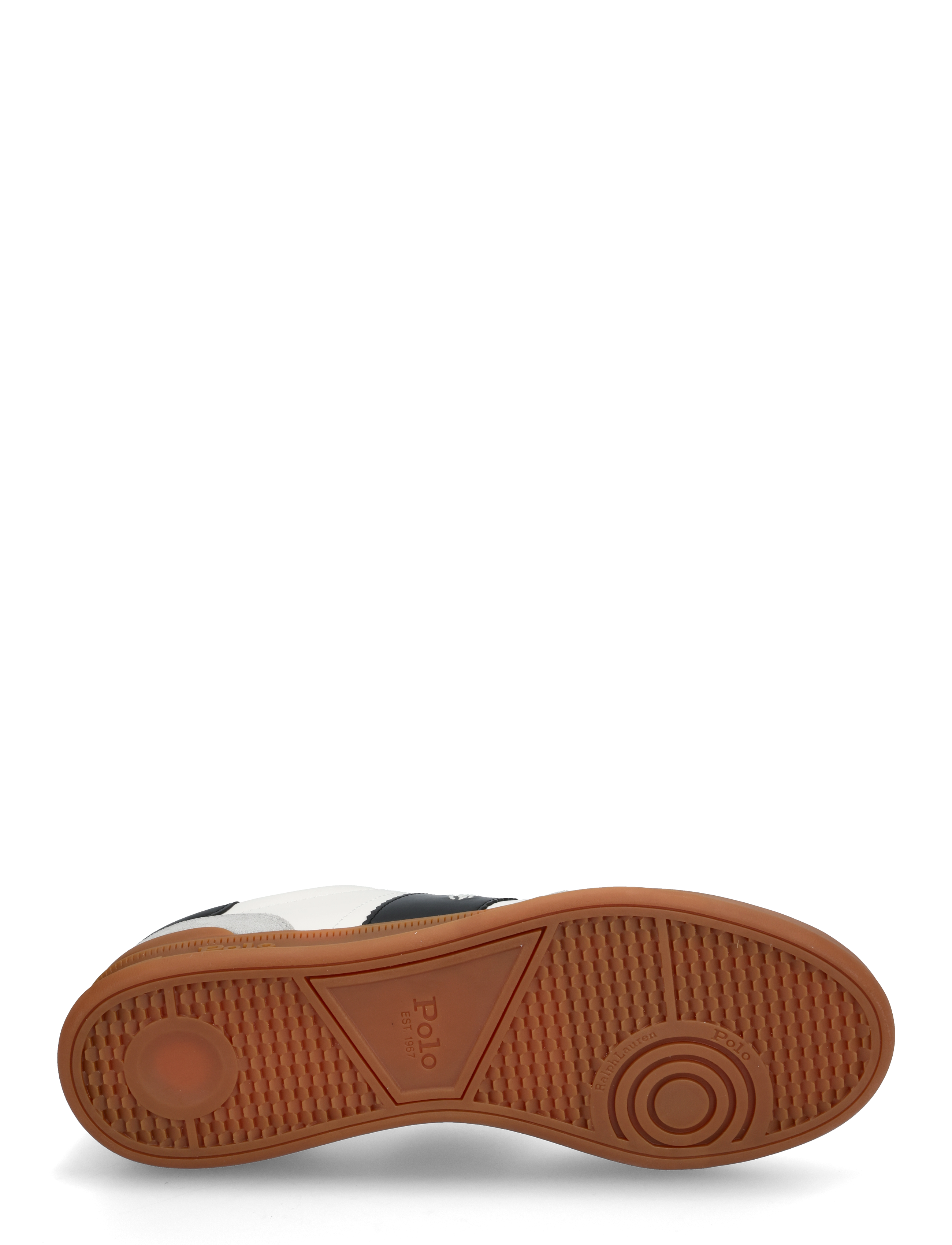 Polo Ralph Lauren - Heritage Aera Leather-Suede Sneaker - låga sneakers - white/black/soft - 4