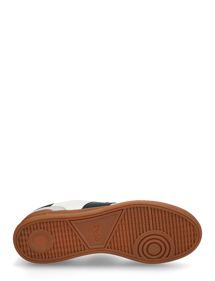 Polo Ralph Lauren - LEATHER/SUEDE-HRT AERA PP-SK-LTL - niedriger schnitt - white/black/soft - 4