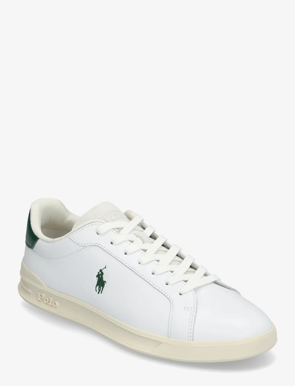Polo Ralph Lauren - Heritage Court II Nappa Leather Sneaker - madala säärega tossud - white/green - 0