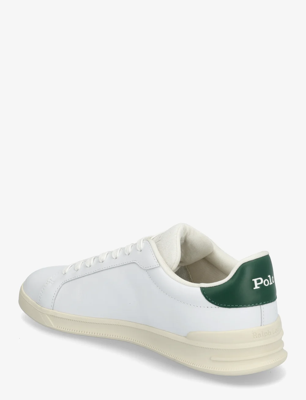 Polo Ralph Lauren - Heritage Court II Nappa Leather Sneaker - madala säärega tossud - white/green - 2