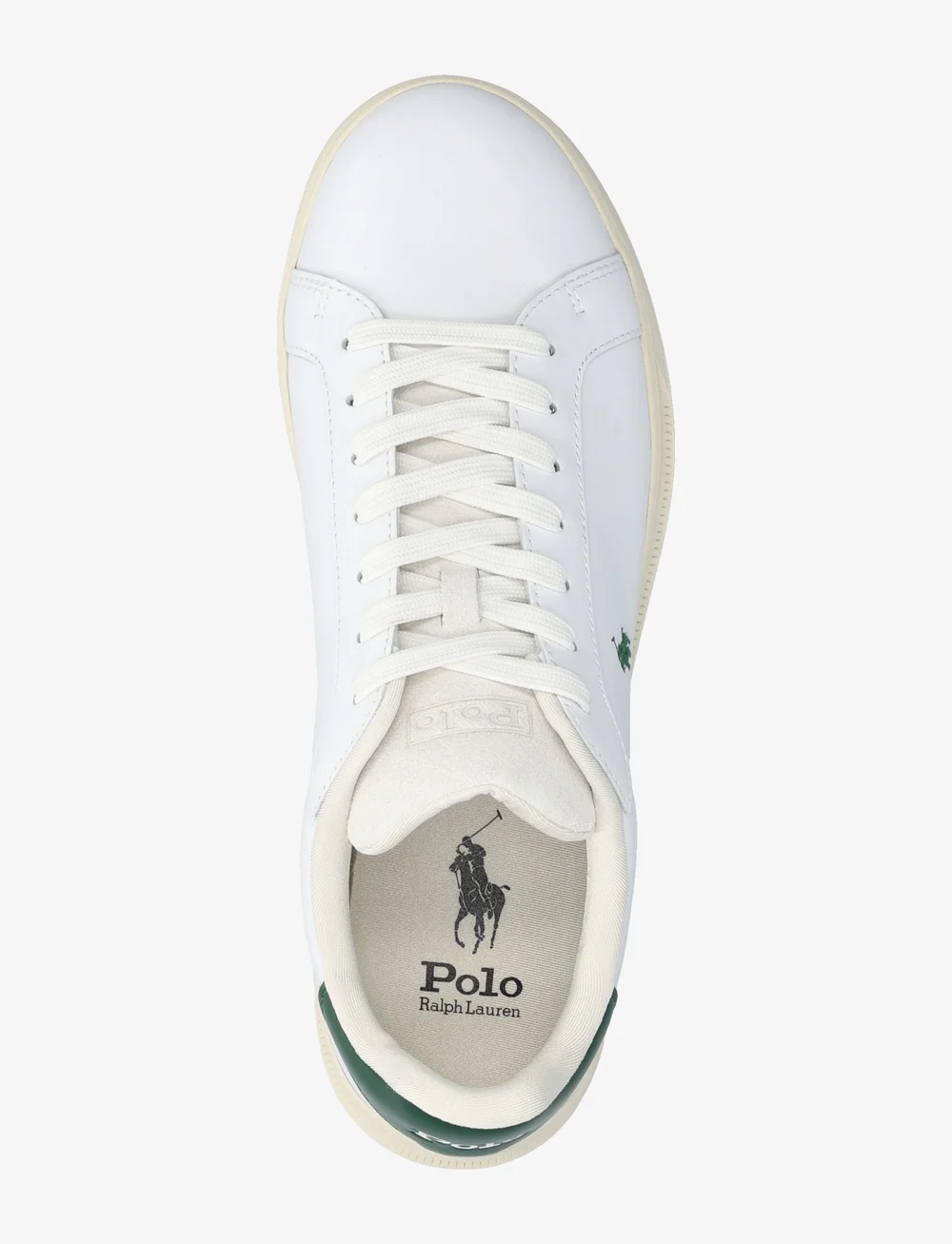 Polo Ralph Lauren - Heritage Court II Nappa Leather Sneaker - madala säärega tossud - white/green - 3