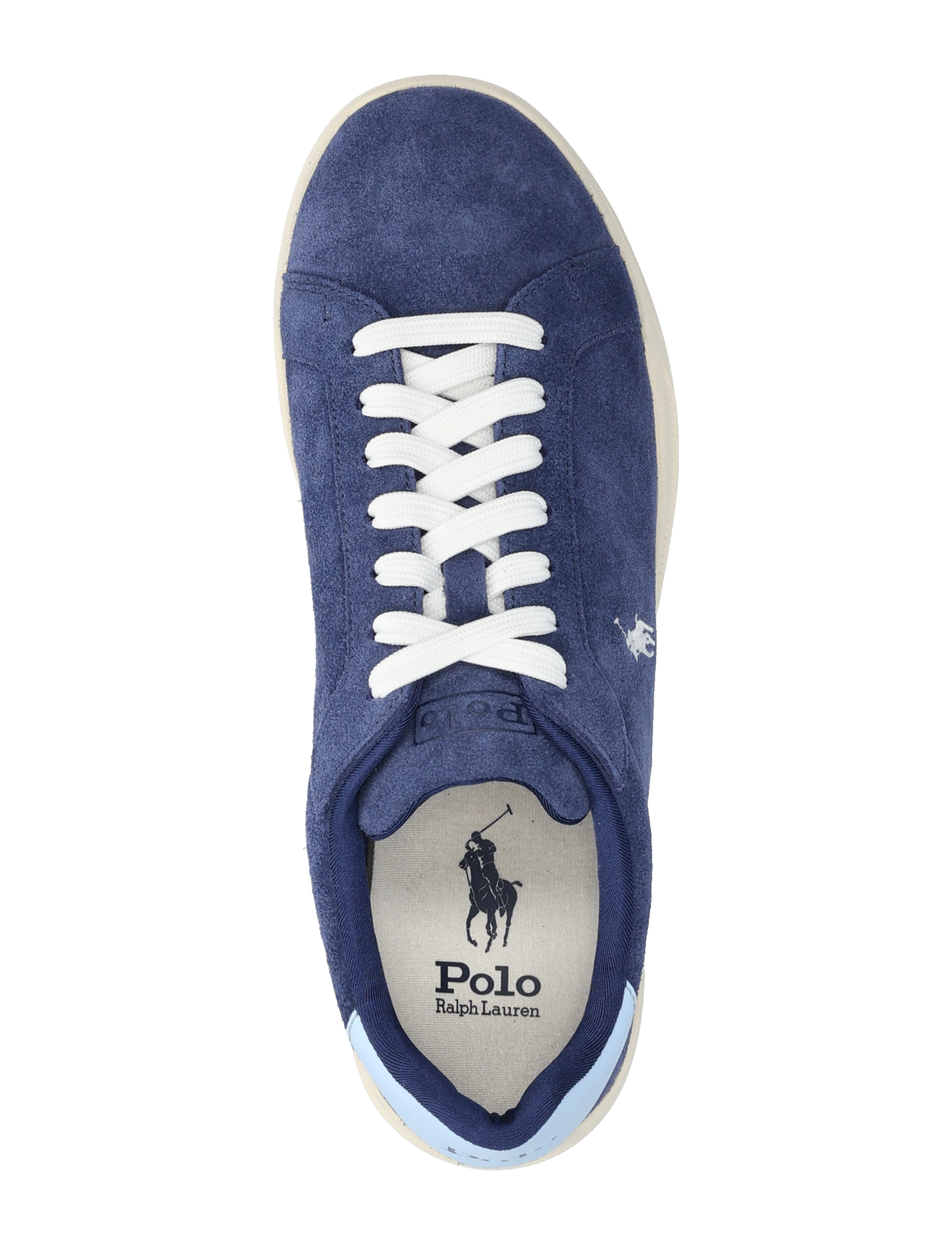 Polo Ralph Lauren - Heritage Court II Suede Sneaker - navy/light blue - 3