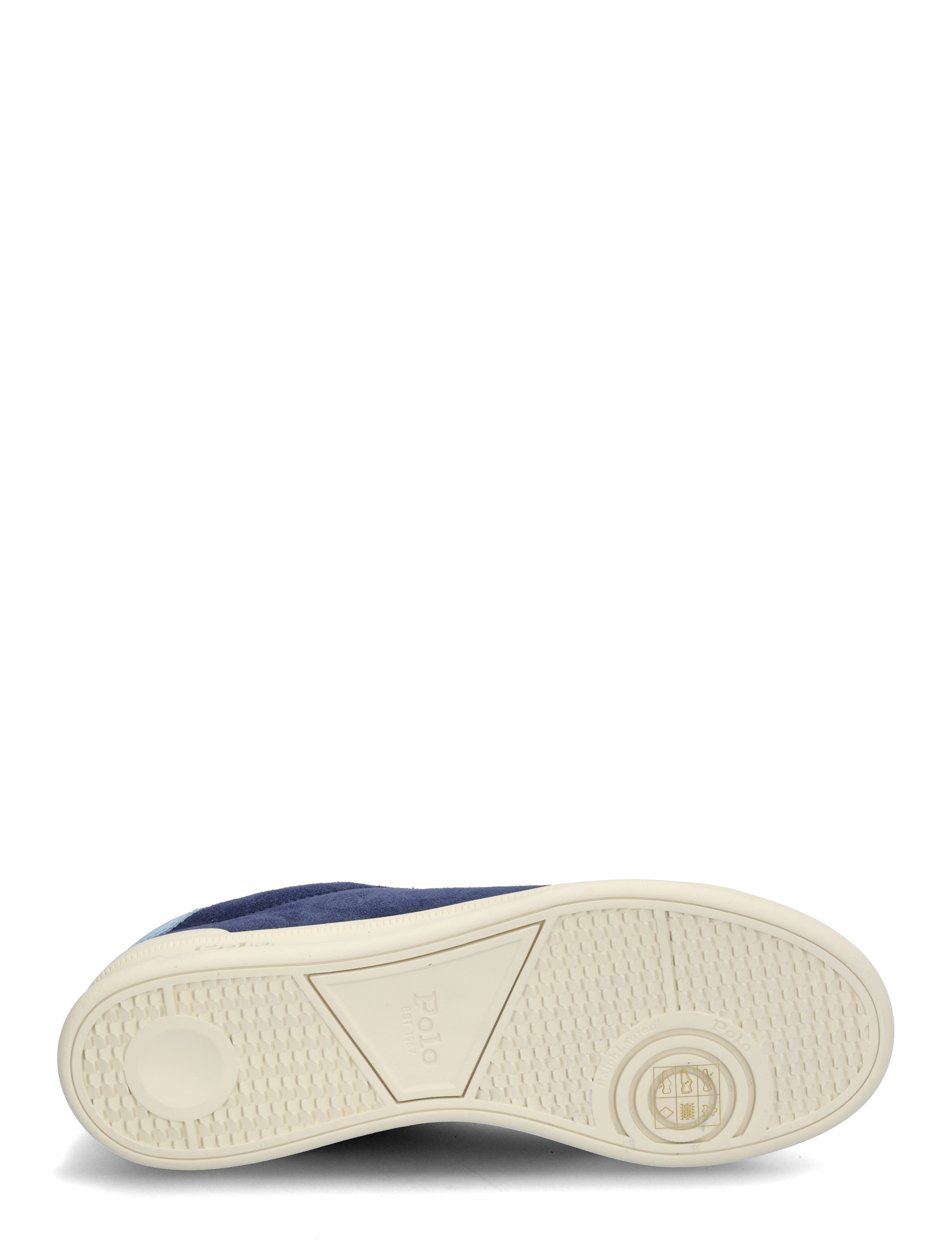 Polo Ralph Lauren - Heritage Court II Suede Sneaker - navy/light blue - 4