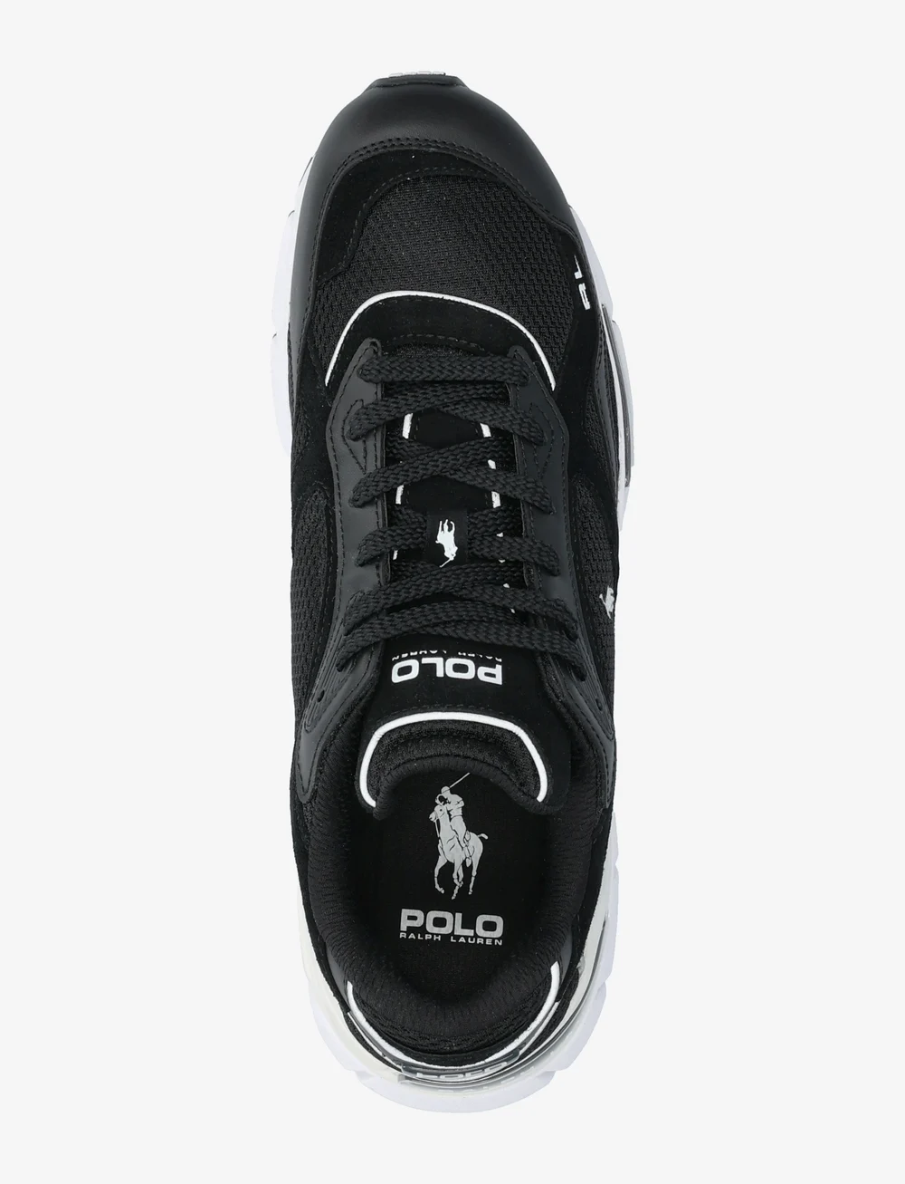 Polo Ralph Lauren - Trackster 275 Sneaker - madala säärega tossud - black/deckwash wh - 3