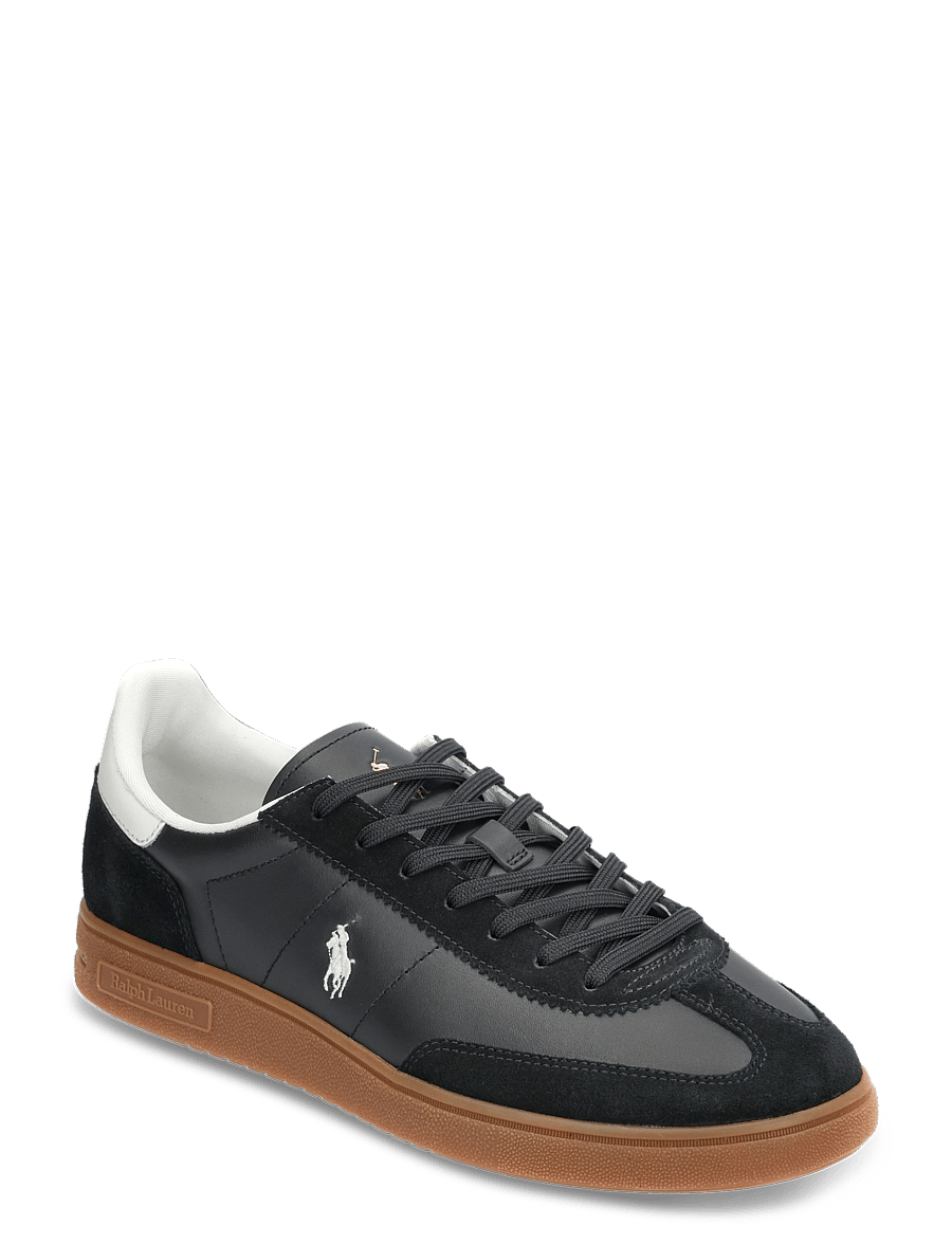 Polo Ralph Lauren - Bedford Leather-Suede Sneaker - laisvalaikio batai žemu aulu - black/white - 0