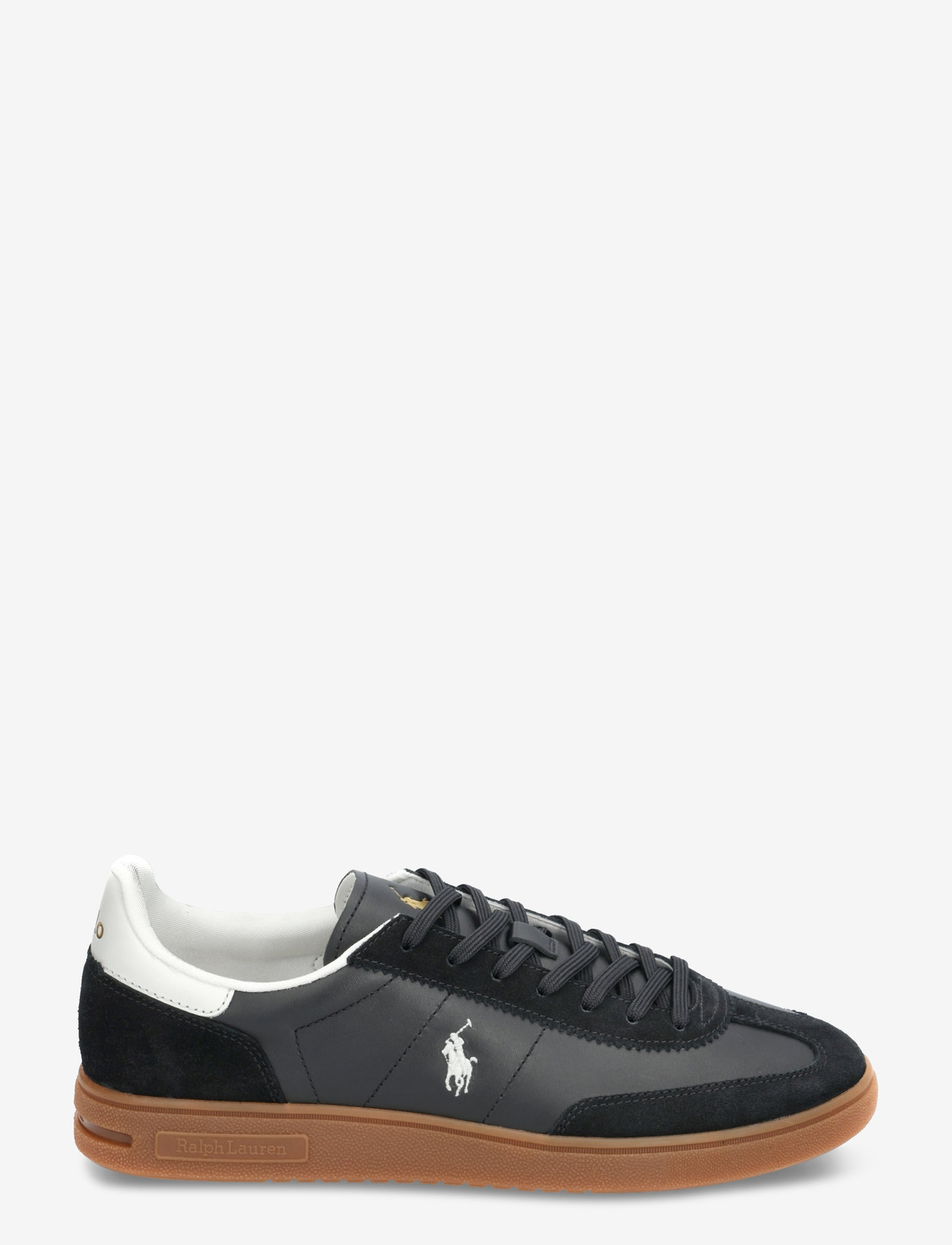 Polo Ralph Lauren - Bedford Leather-Suede Sneaker - låga sneakers - black/white - 1