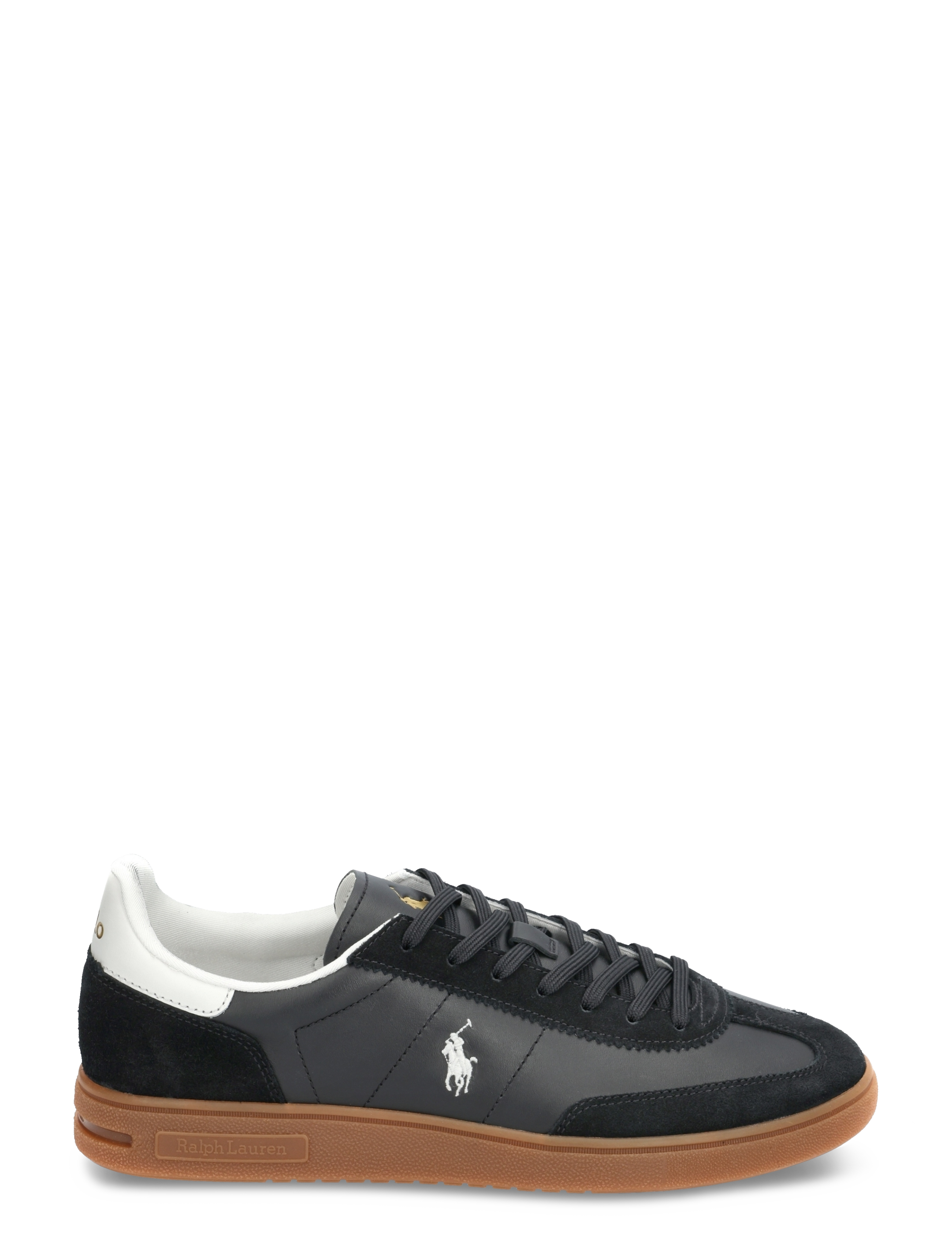 Polo Ralph Lauren - Bedford Leather-Suede Sneaker - låga sneakers - black/white - 1