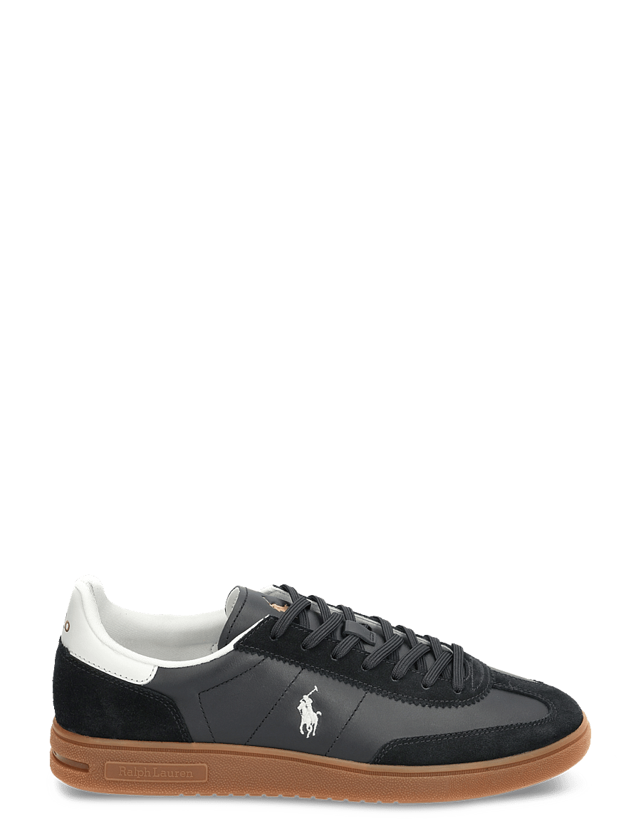 Polo Ralph Lauren - Bedford Leather-Suede Sneaker - laisvalaikio batai žemu aulu - black/white - 1
