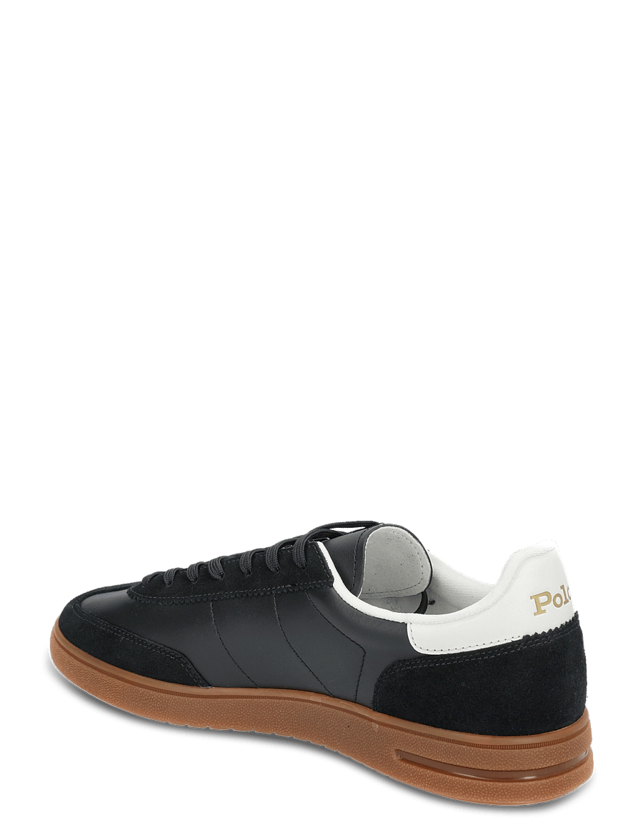 Polo Ralph Lauren - Bedford Leather-Suede Sneaker - laisvalaikio batai žemu aulu - black/white - 2