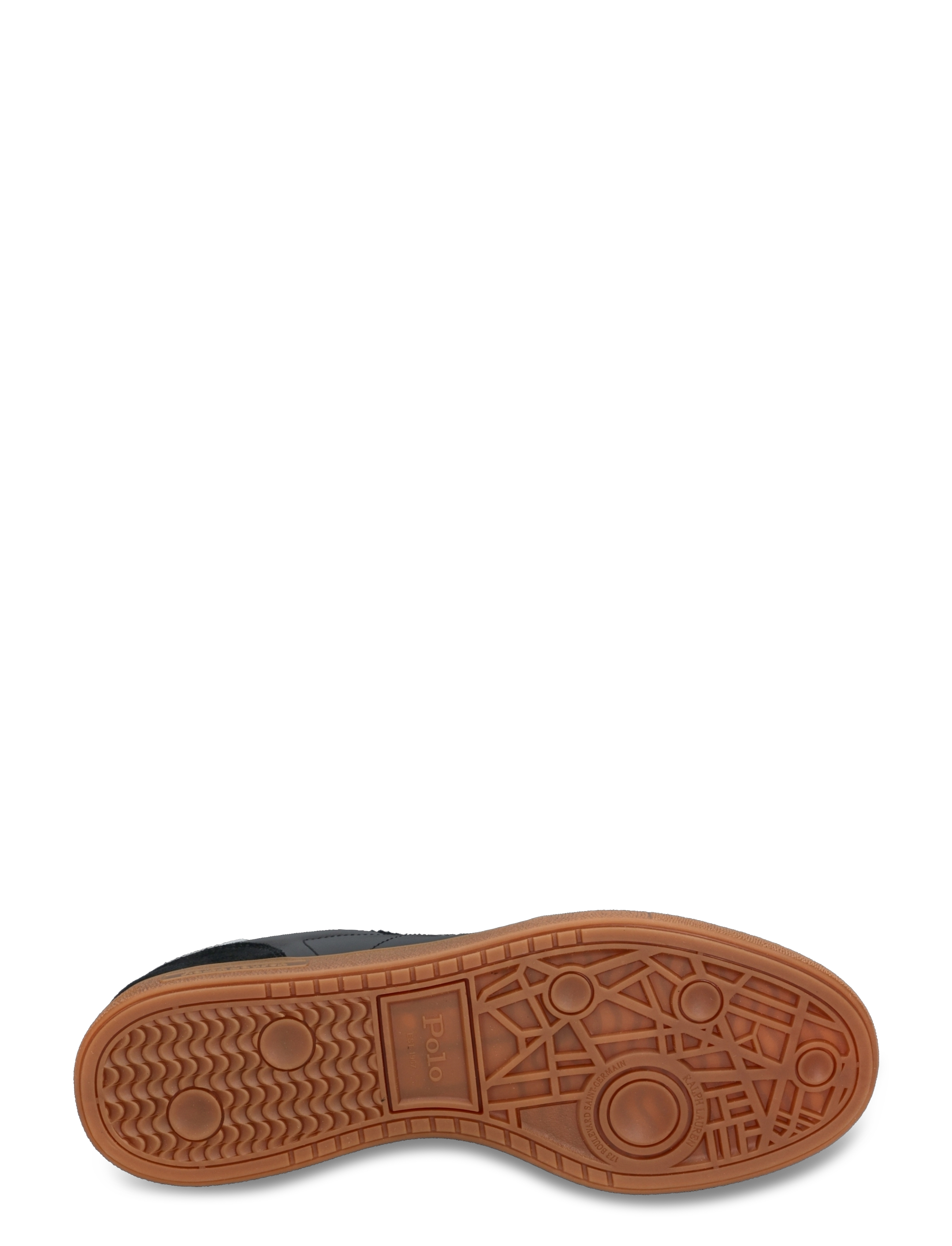 Polo Ralph Lauren - Bedford Leather-Suede Sneaker - låga sneakers - black/white - 4