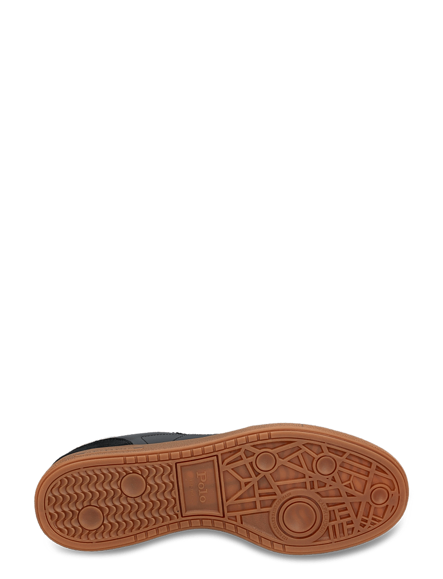 Polo Ralph Lauren - Bedford Leather-Suede Sneaker - laisvalaikio batai žemu aulu - black/white - 4