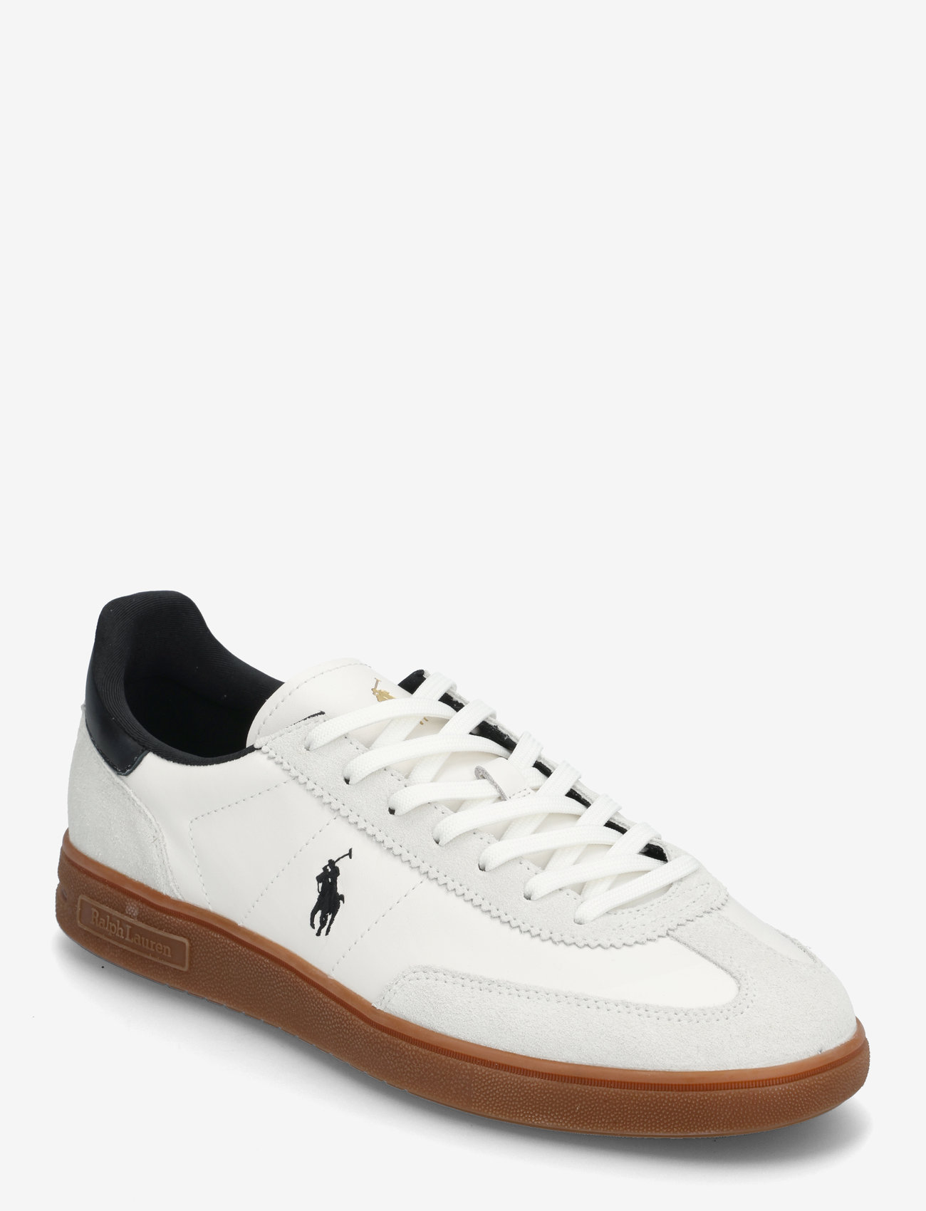 Polo Ralph Lauren - Bedford Leather-Suede Sneaker - låga sneakers - white/black - 0