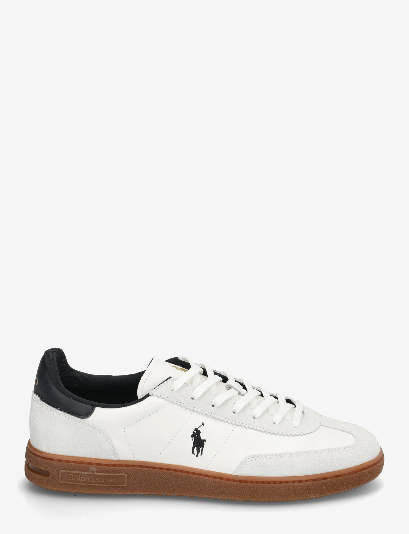 Polo Ralph Lauren - Bedford Leather-Suede Sneaker - låga sneakers - white/black - 1