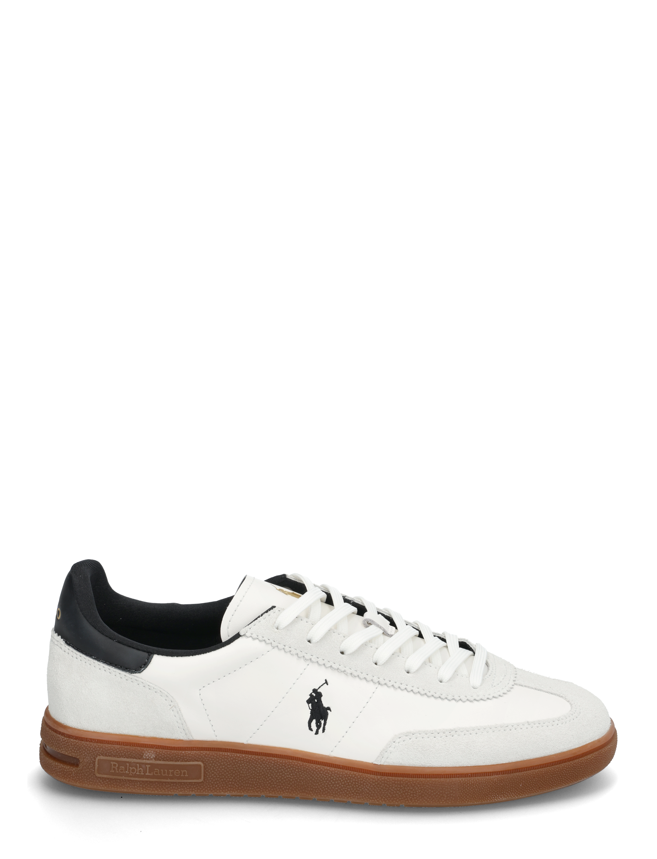 Polo Ralph Lauren - LEATHER/SUEDE-BEDFORD PP-SK-LTL - baskets basses - white/black - 1