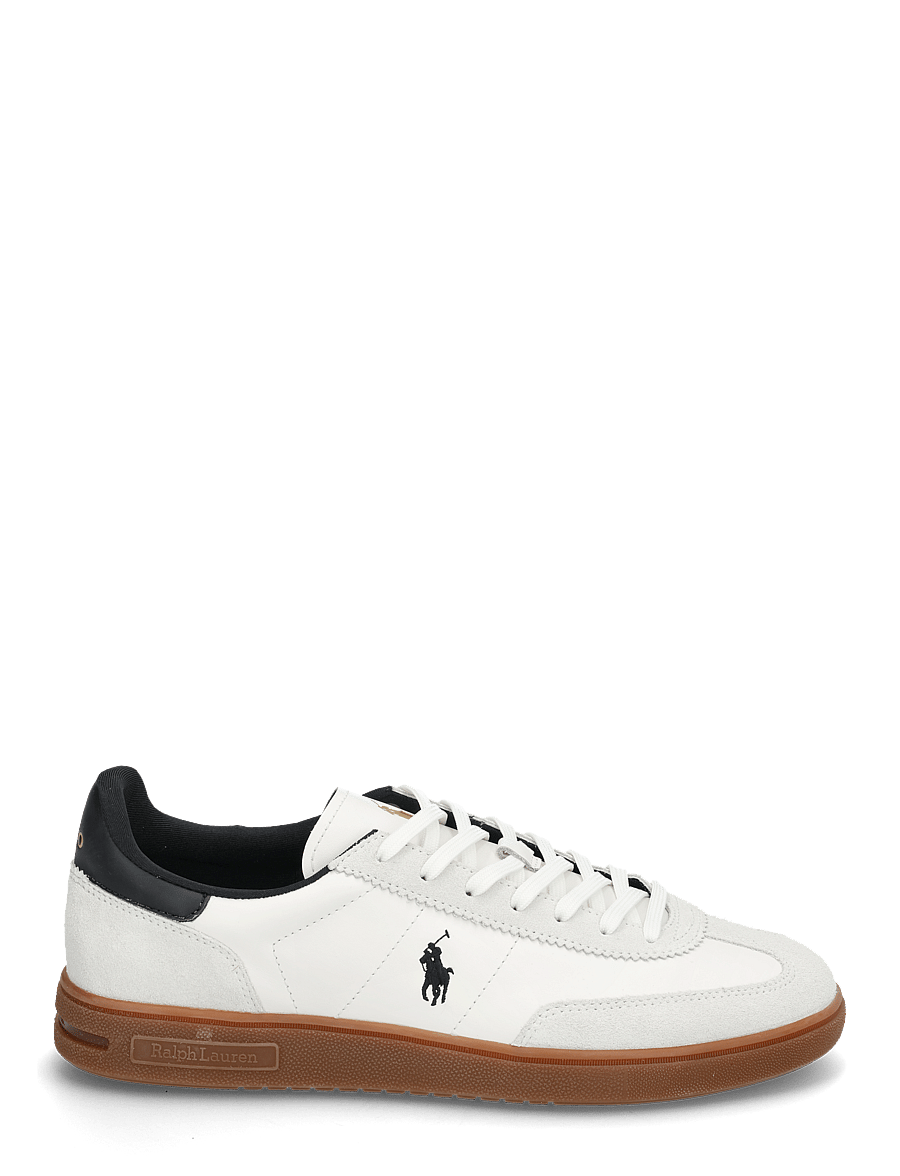 Polo Ralph Lauren - LEATHER/SUEDE-BEDFORD PP-SK-LTL - baskets basses - white/black - 1