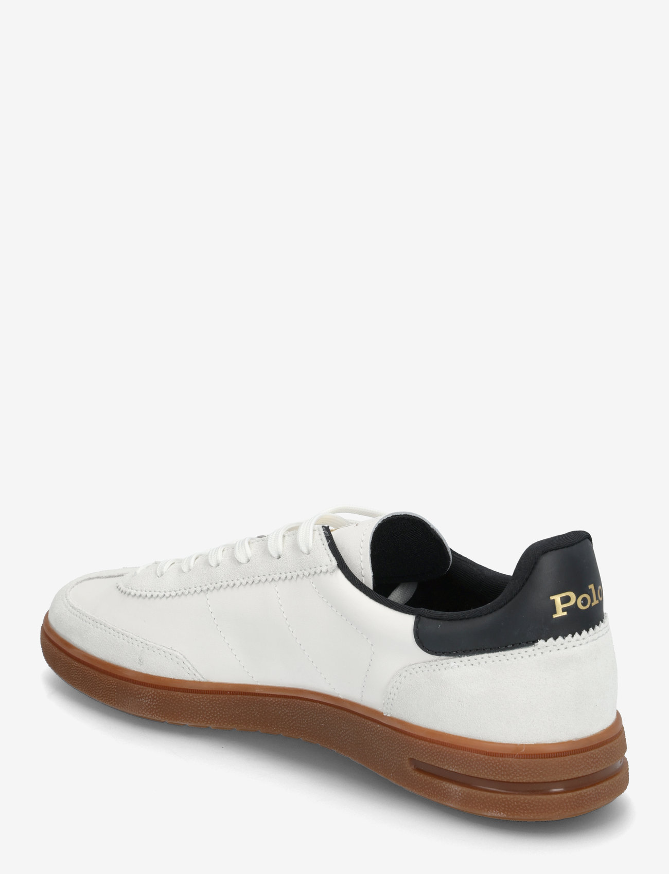 Polo Ralph Lauren - Bedford Leather-Suede Sneaker - låga sneakers - white/black - 2