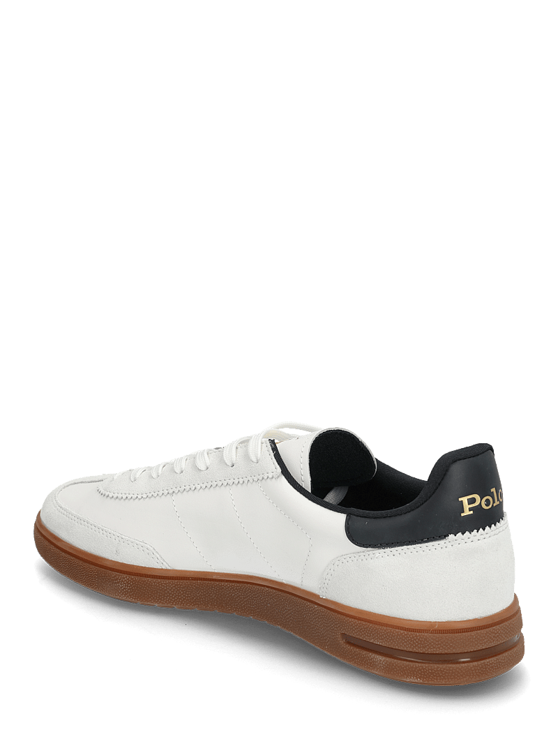Polo Ralph Lauren - Bedford Leather-Suede Sneaker - låga sneakers - white/black - 2