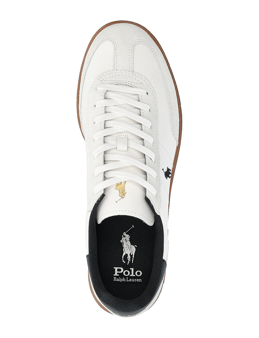 Polo Ralph Lauren - LEATHER/SUEDE-BEDFORD PP-SK-LTL - baskets basses - white/black - 3