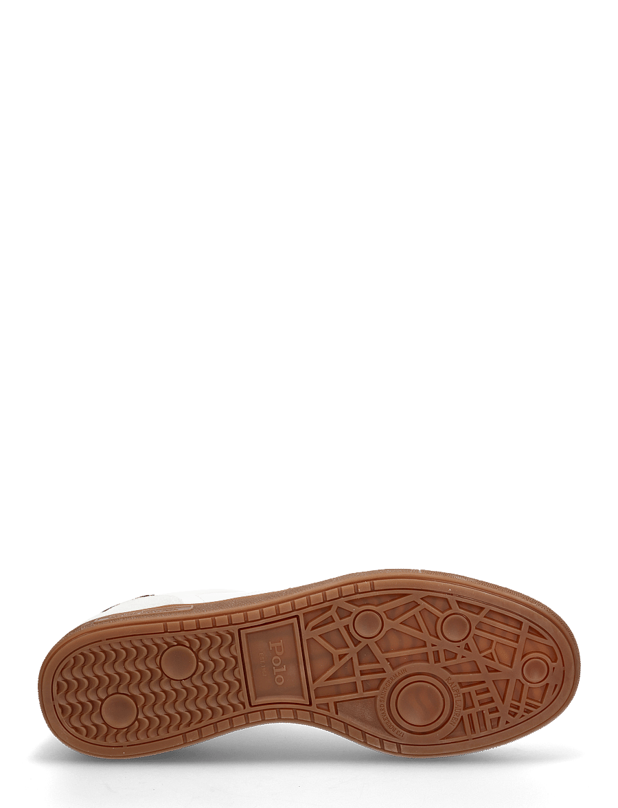 Polo Ralph Lauren - LEATHER/SUEDE-BEDFORD PP-SK-LTL - baskets basses - white/black - 4