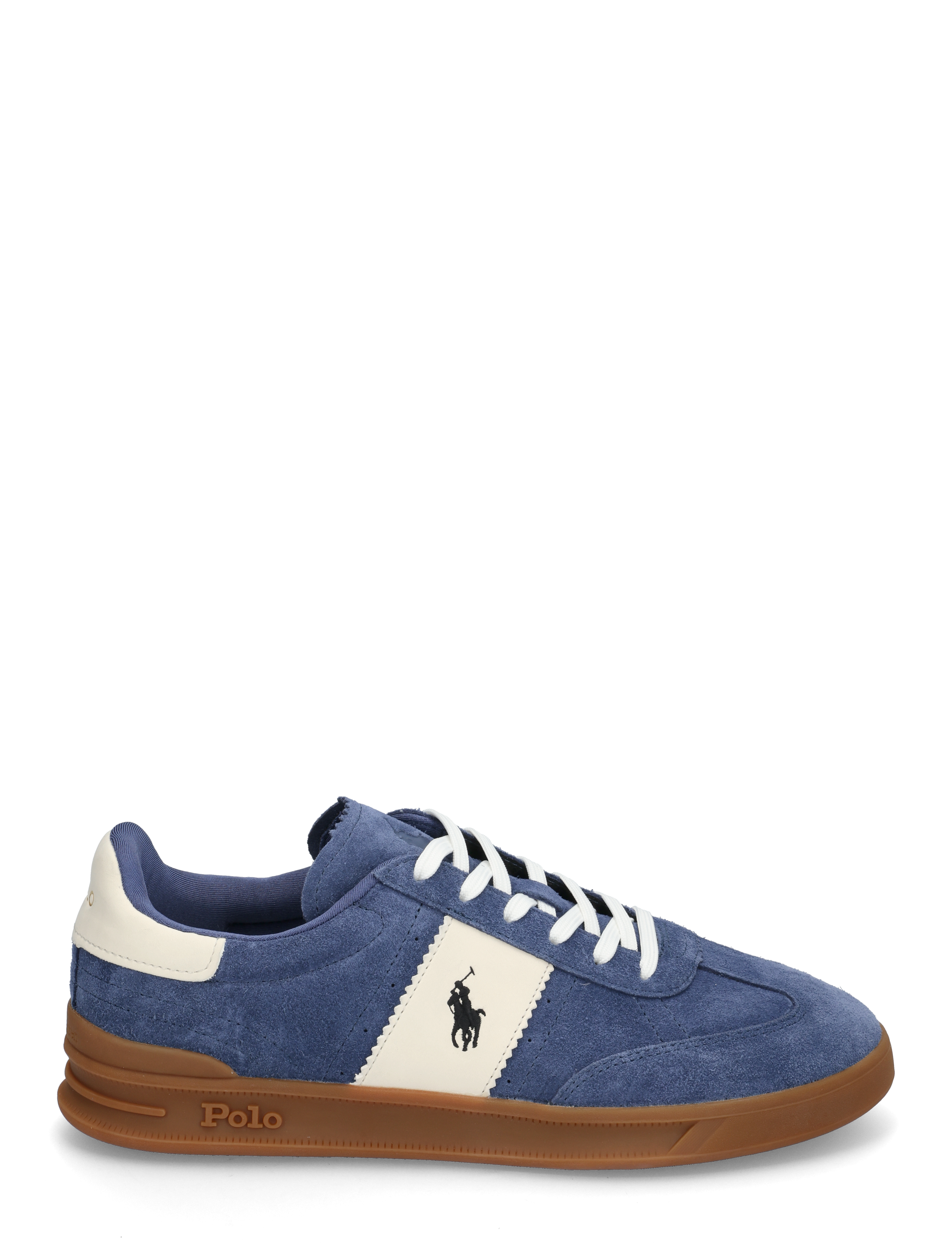 Polo Ralph Lauren - Heritage Aera Suede Sneaker - light navy/cream - 1