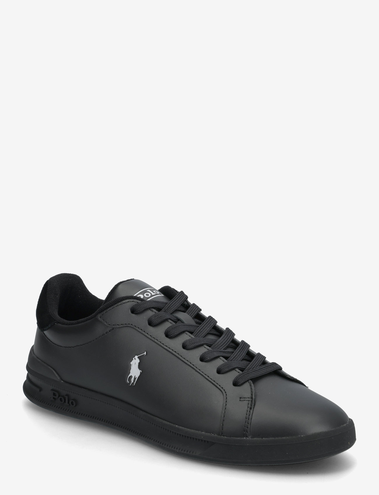 Polo Ralph Lauren - Heritage Court II Leather Sneaker - madala säärega tossud - black/soft grey p - 0