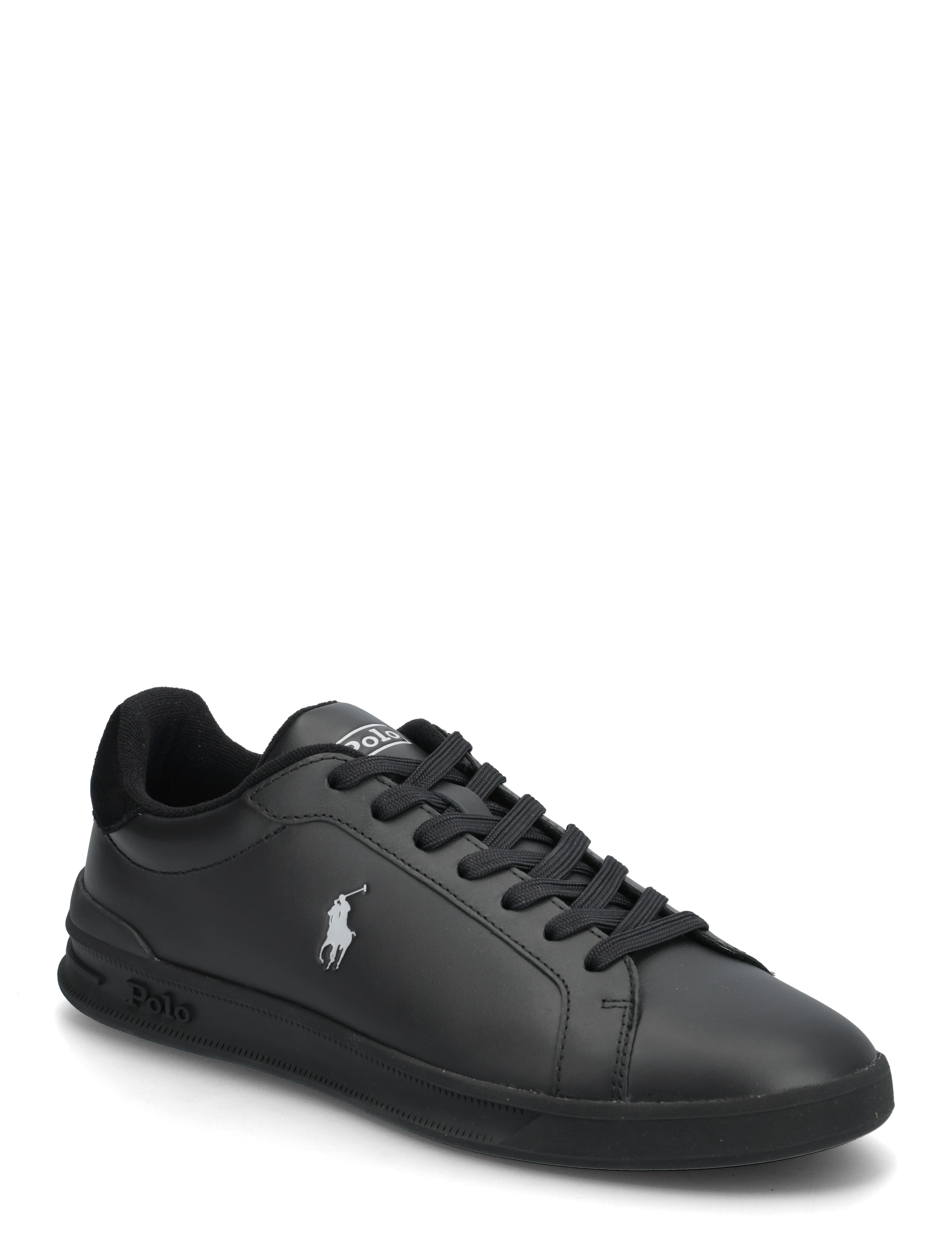 Polo Ralph Lauren LEATHER-HRT CRT II-SK-LTL -  - BLACK/SOFT GREY P / white