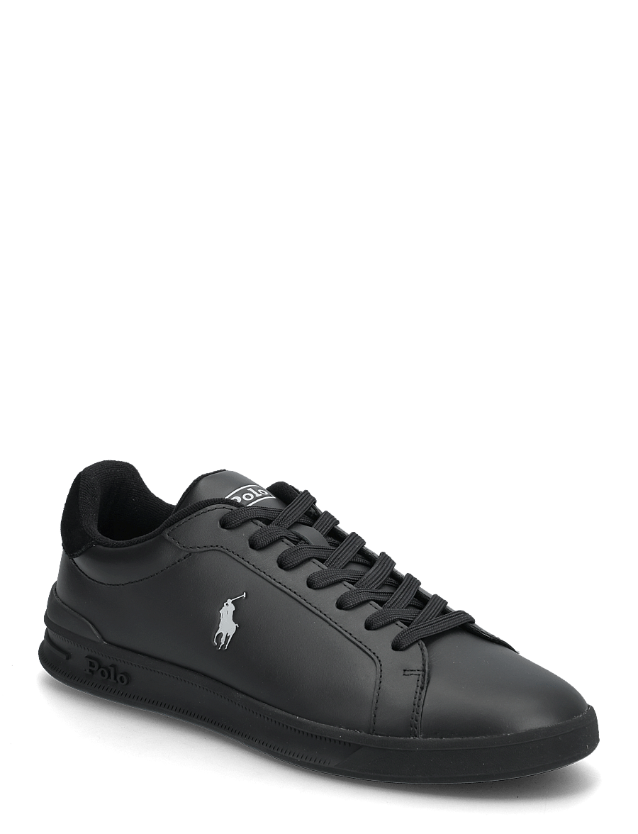 Polo Ralph Lauren - LEATHER-HRT CRT II-SK-LTL - baskets basses - black/soft grey p - 0