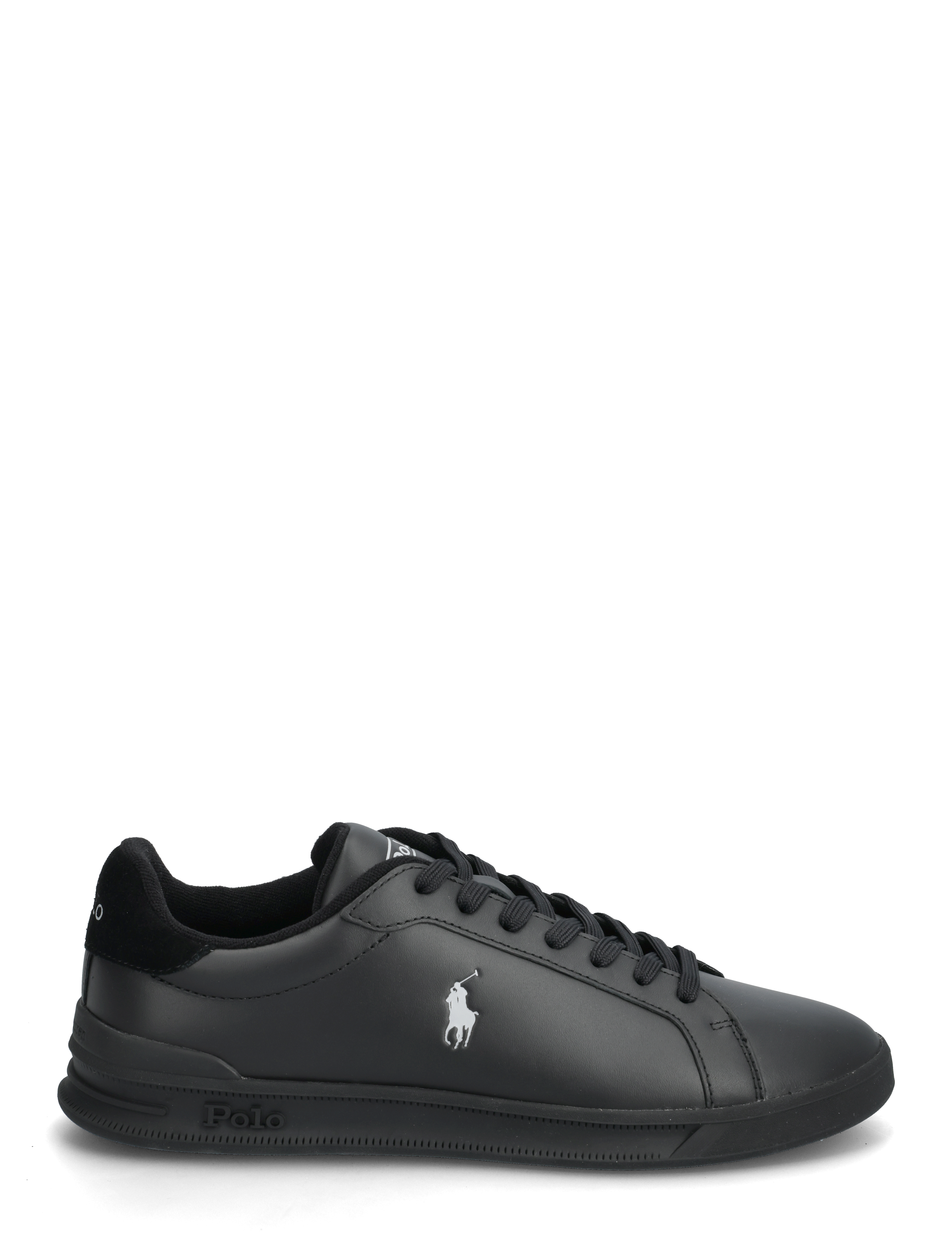 Polo Ralph Lauren - LEATHER-HRT CRT II-SK-LTL - baskets basses - black/soft grey p - 1