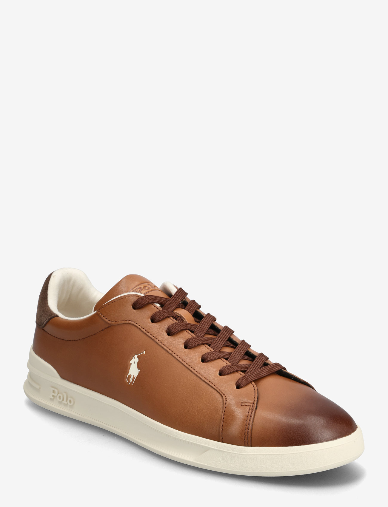 Polo Ralph Lauren - Heritage Court II Leather Sneaker - låga sneakers - tan/ecru pp - 0