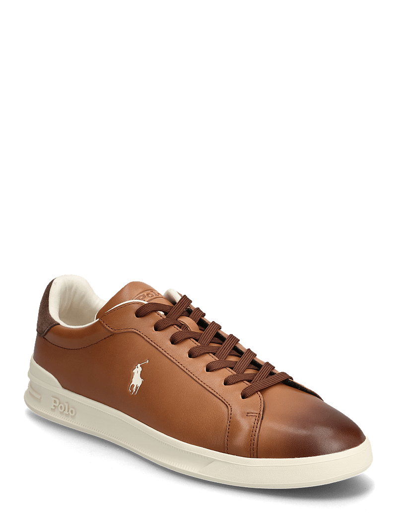 Polo Ralph Lauren - Heritage Court II Leather Sneaker - låga sneakers - tan/ecru pp - 0