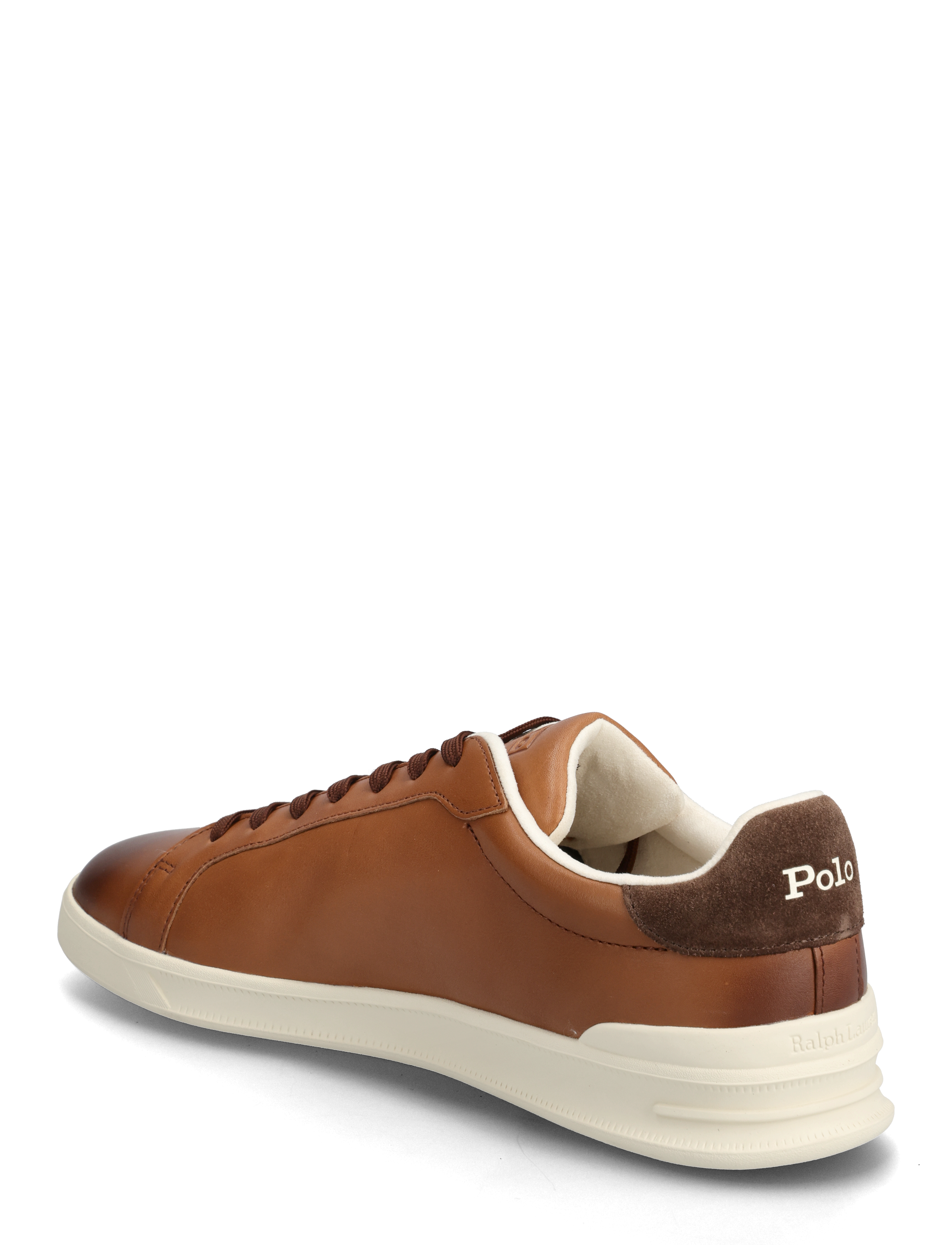 Polo Ralph Lauren - DRESS CALF-HRT CRT II-SK-LTL - baskets basses - tan/ecru pp - 2