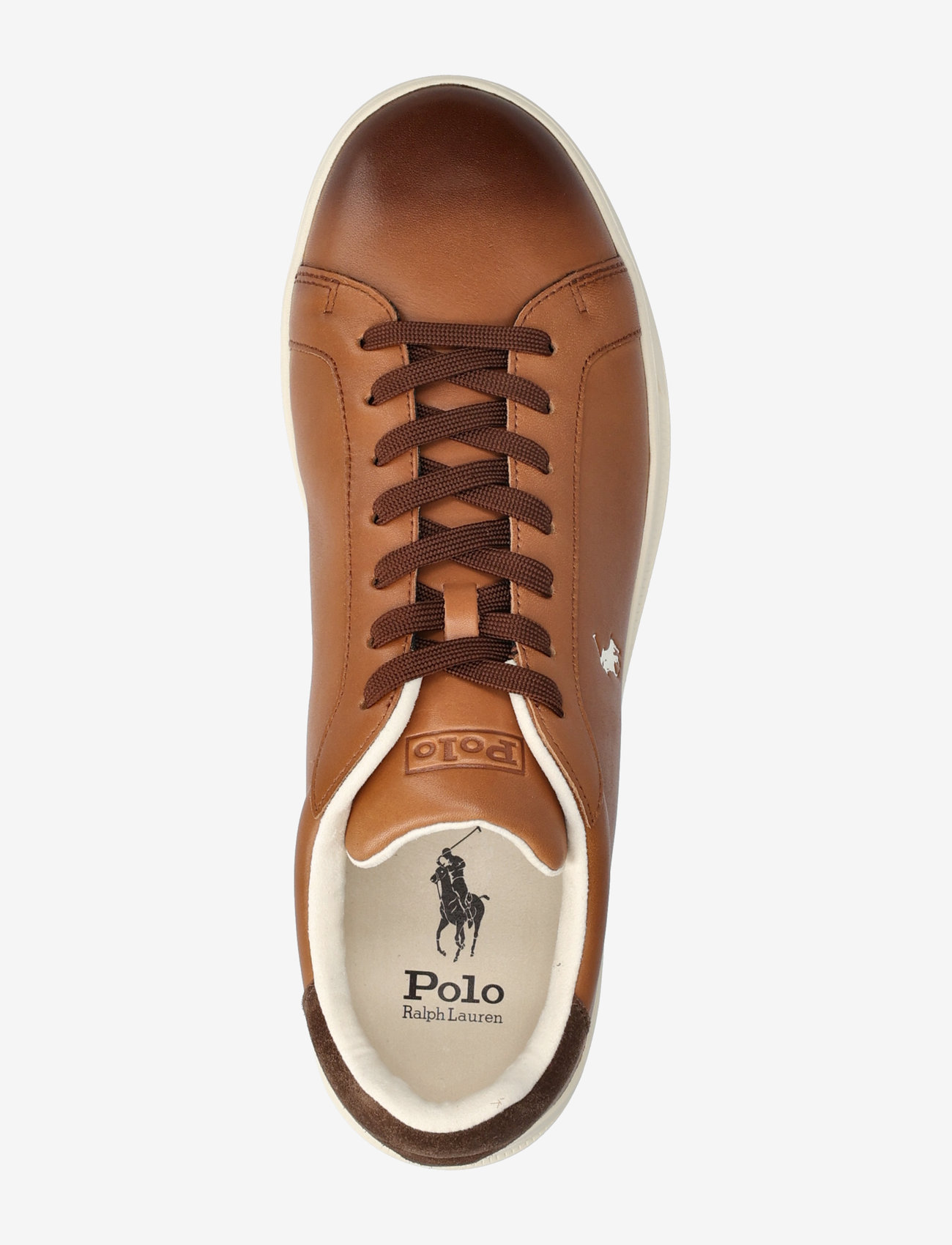 Polo Ralph Lauren - Heritage Court II Leather Sneaker - låga sneakers - tan/ecru pp - 3