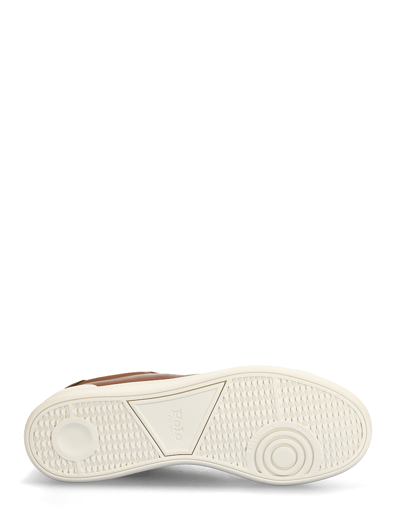 Polo Ralph Lauren - Heritage Court II Leather Sneaker - låga sneakers - tan/ecru pp - 4