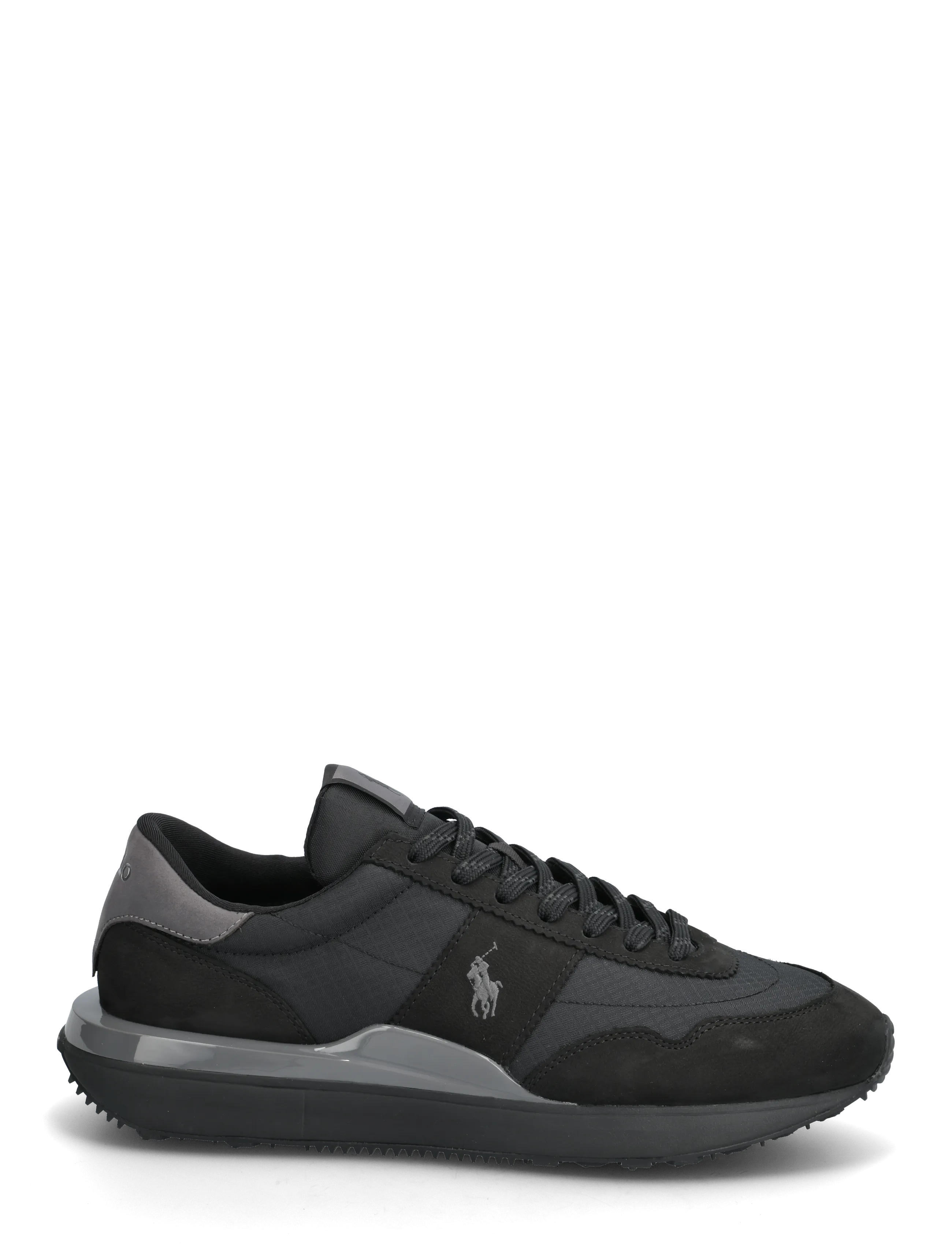 Polo Ralph Lauren - Train 89 Nubuck & Oxford Sneaker - sneakersy niskie - black/grey - 1