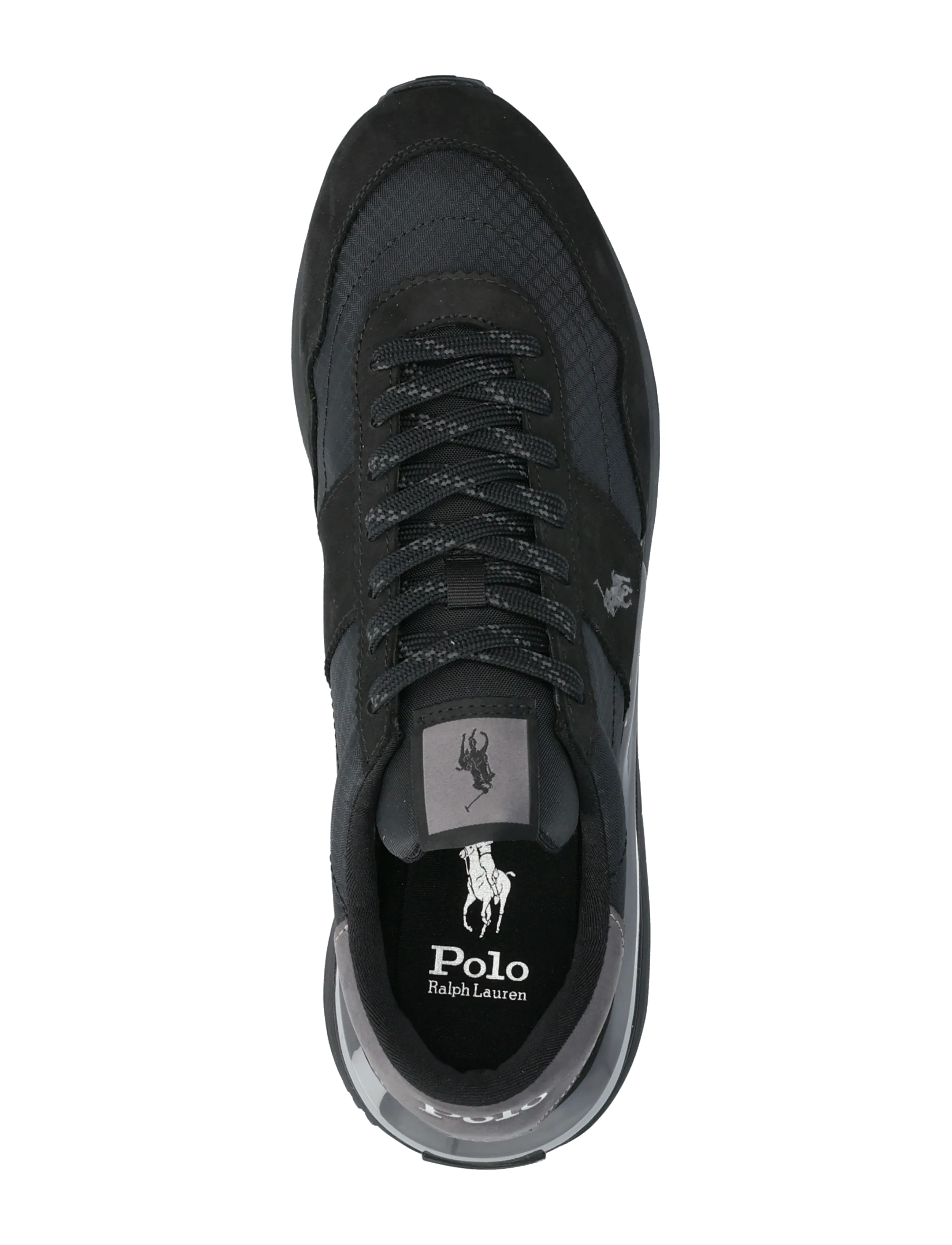 Polo Ralph Lauren - Train 89 Nubuck & Oxford Sneaker - sneakersy niskie - black/grey - 3