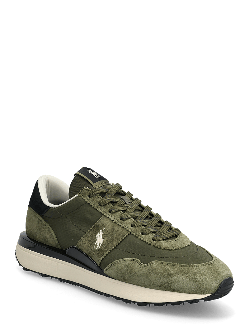 Polo Ralph Lauren - Train 89 Suede & Oxford Sneaker - tennised - tonal olive - 0