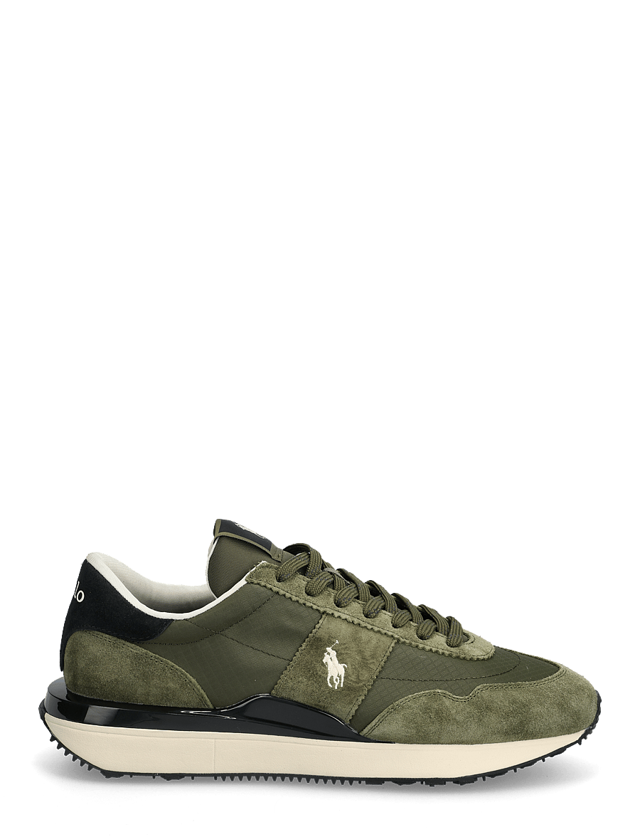 Polo Ralph Lauren - Train 89 Suede & Oxford Sneaker - laag sneakers - tonal olive - 1