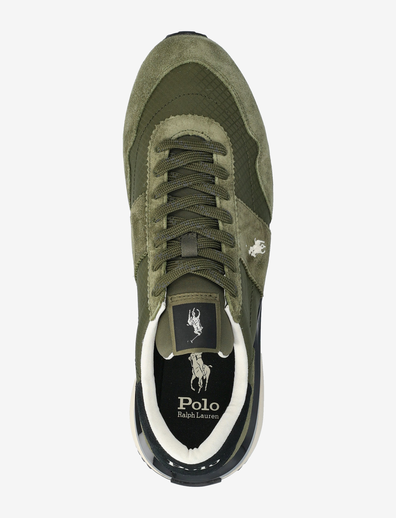 Polo Ralph Lauren - Train 89 Suede & Oxford Sneaker - tennised - tonal olive - 3